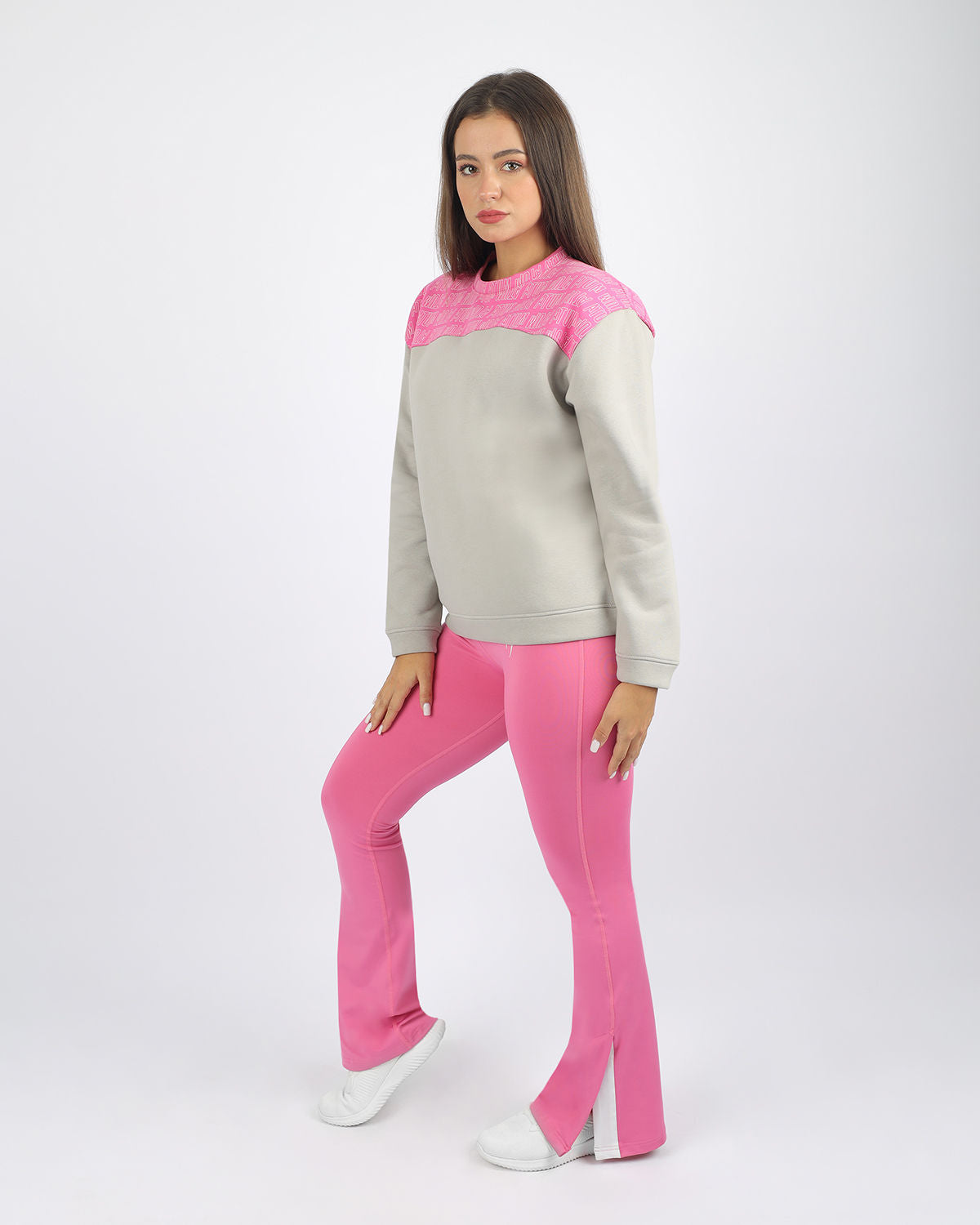 Slit Yoga Pink Leggings-Atum -7130951