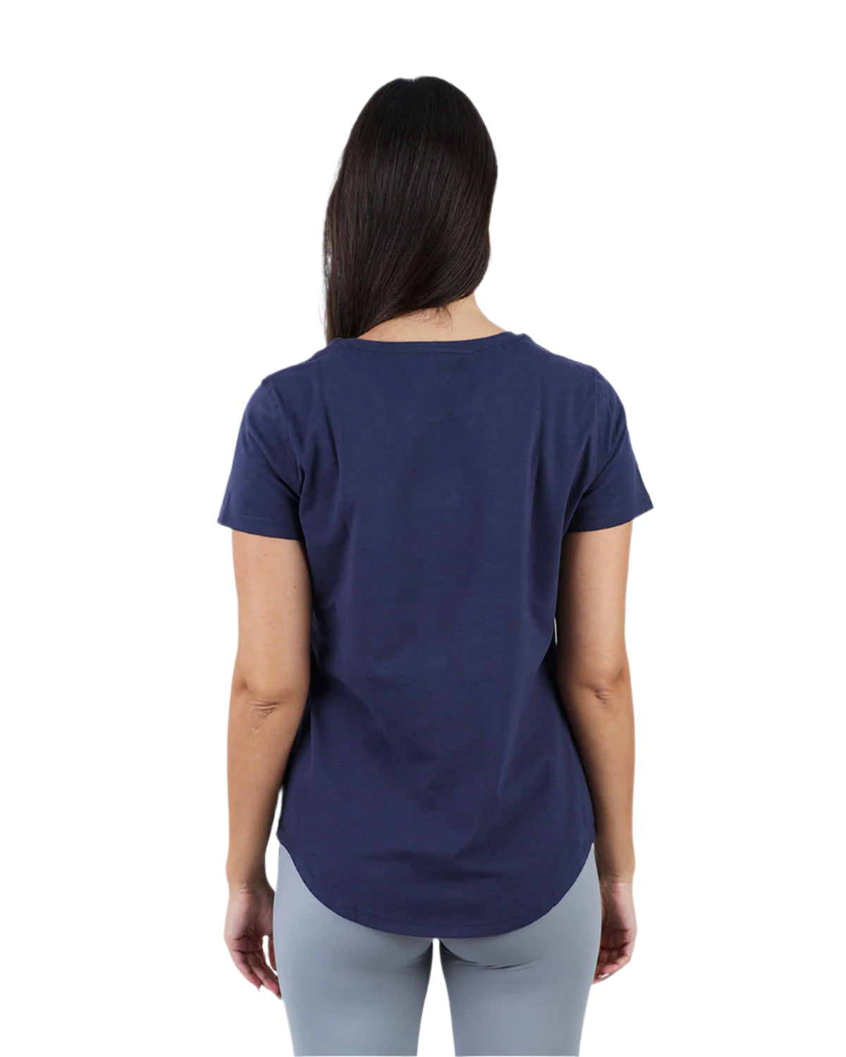 Basic Short Sleeves Navy T-Shirt-Atum -86630596