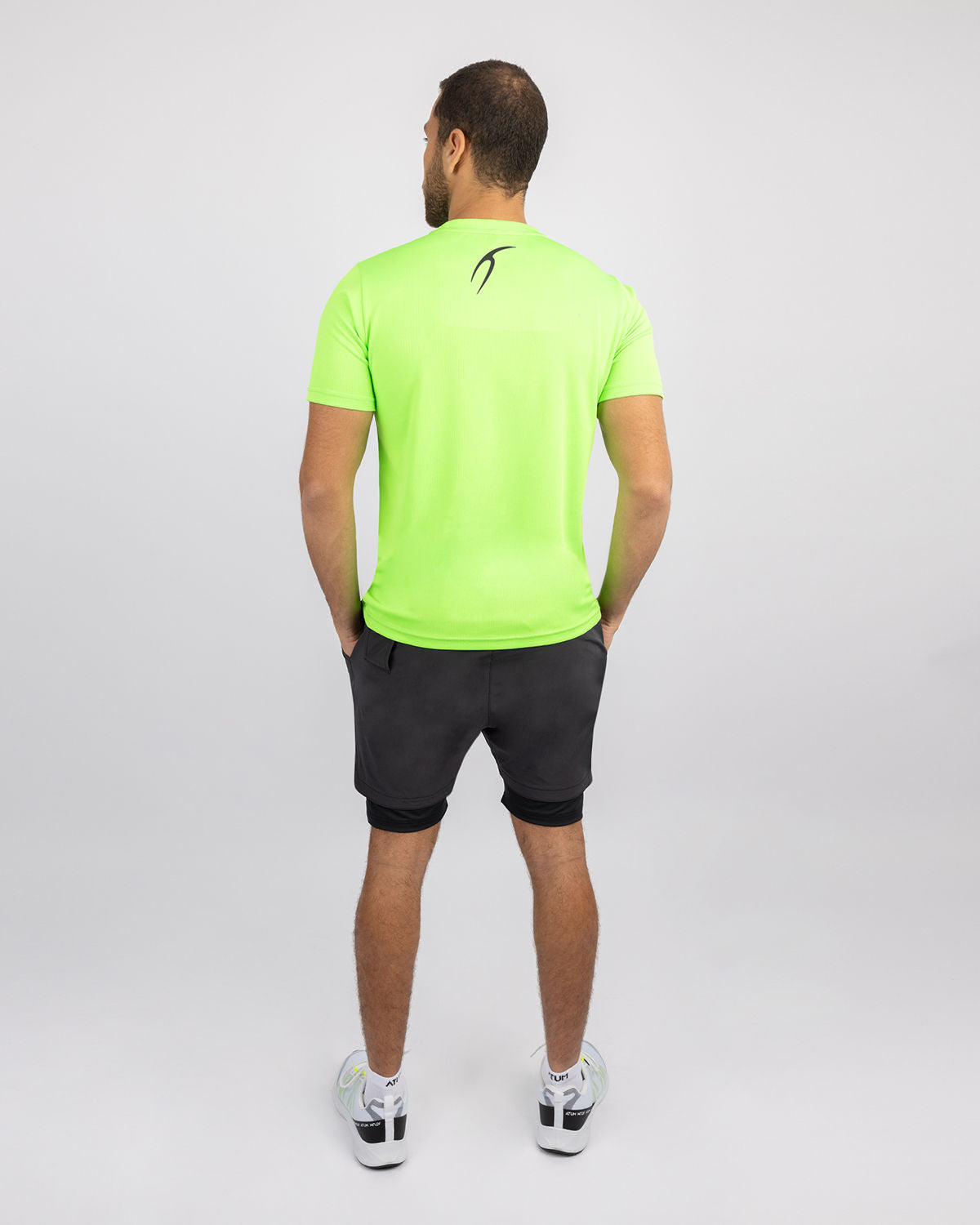 Hidden Pocket Gray Training Short-Atum -6339612