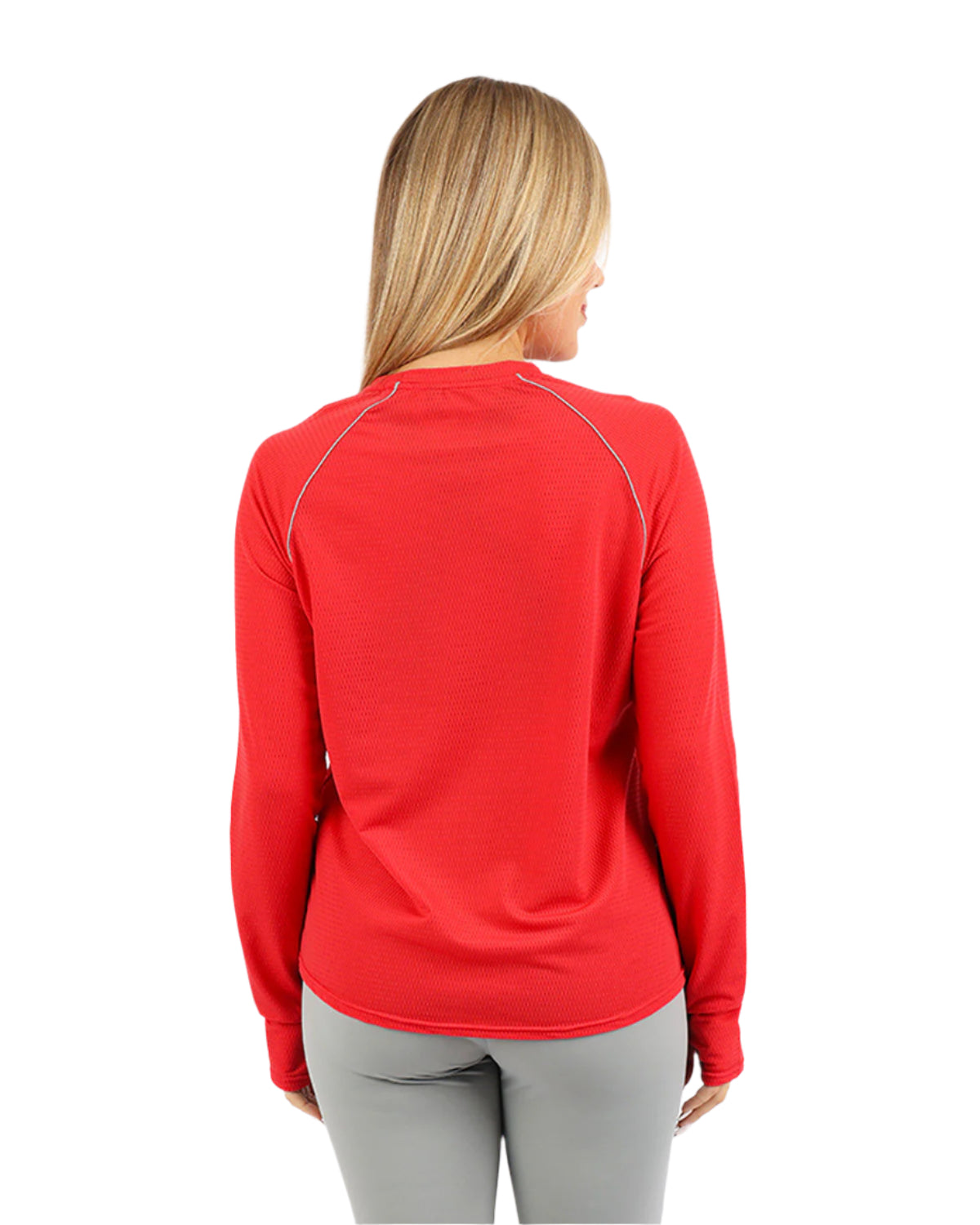 Long-Sleeve Training Red Top-Atum -43601070
