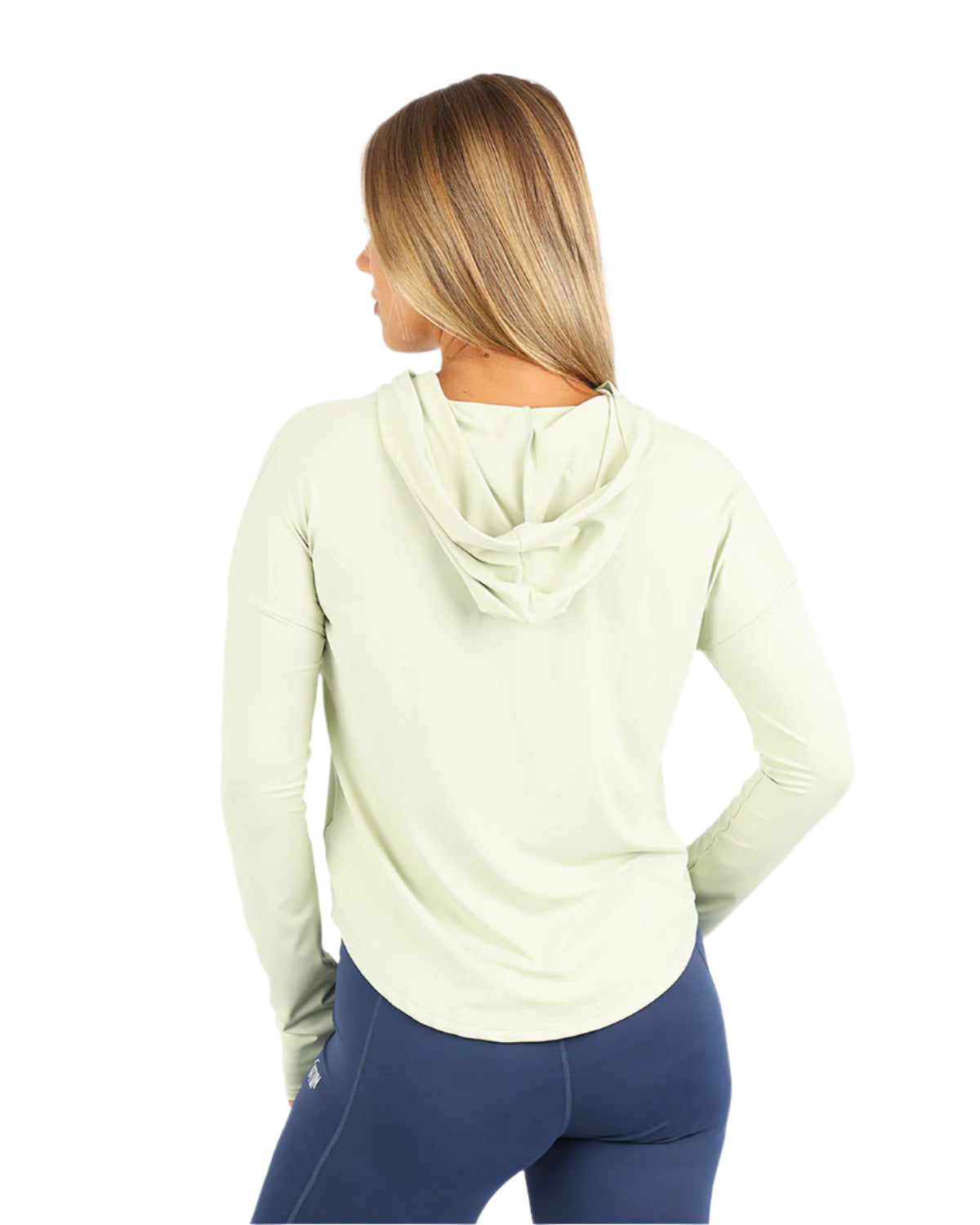 Long Slevess Women's Green Hoodie-Atum -55873928