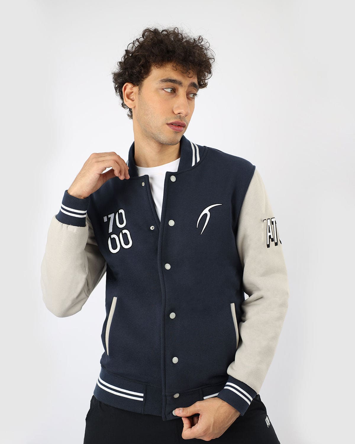 Varsity Navy Men's Jacket-Atum -6848440