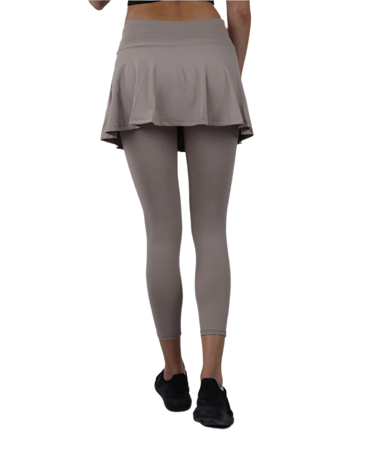 Flexi Flair Skirted Coffee Leggings-Atum -31880537