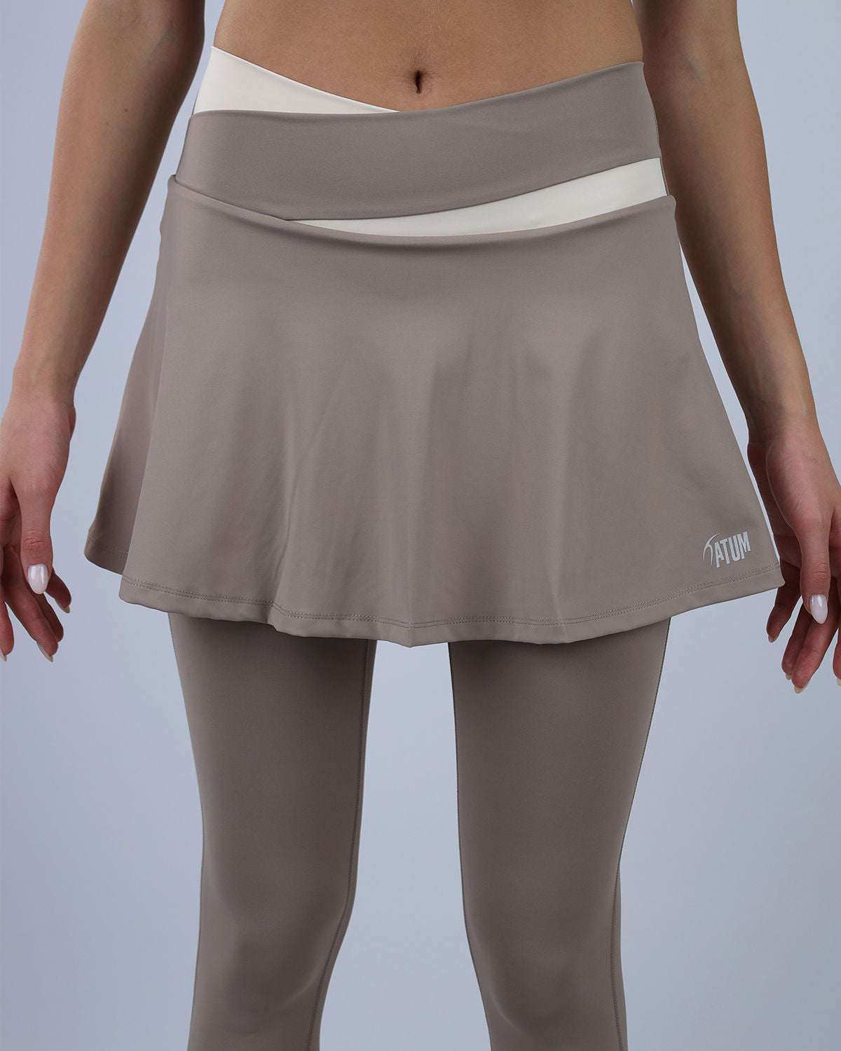 Flexi Flair Skirted Coffee Leggings-Atum -9050338