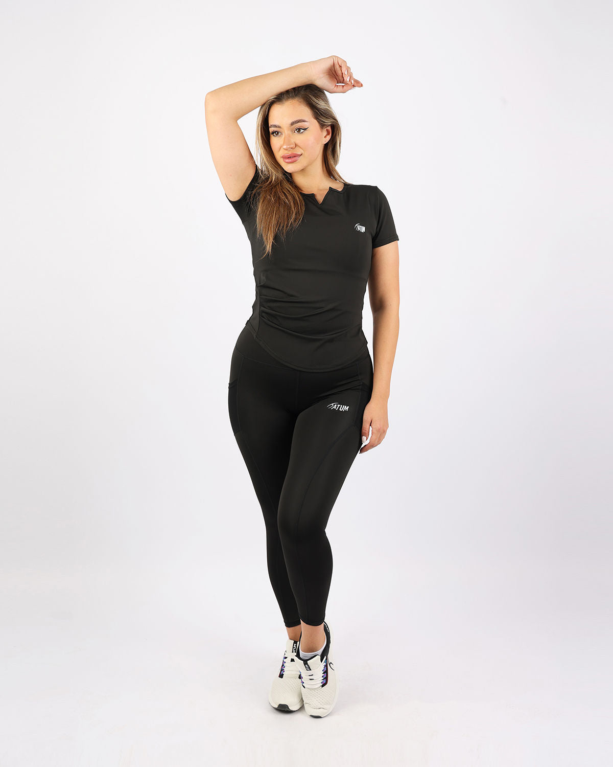 Aeroflex Women's Black T-Shirt-Atum -99642538
