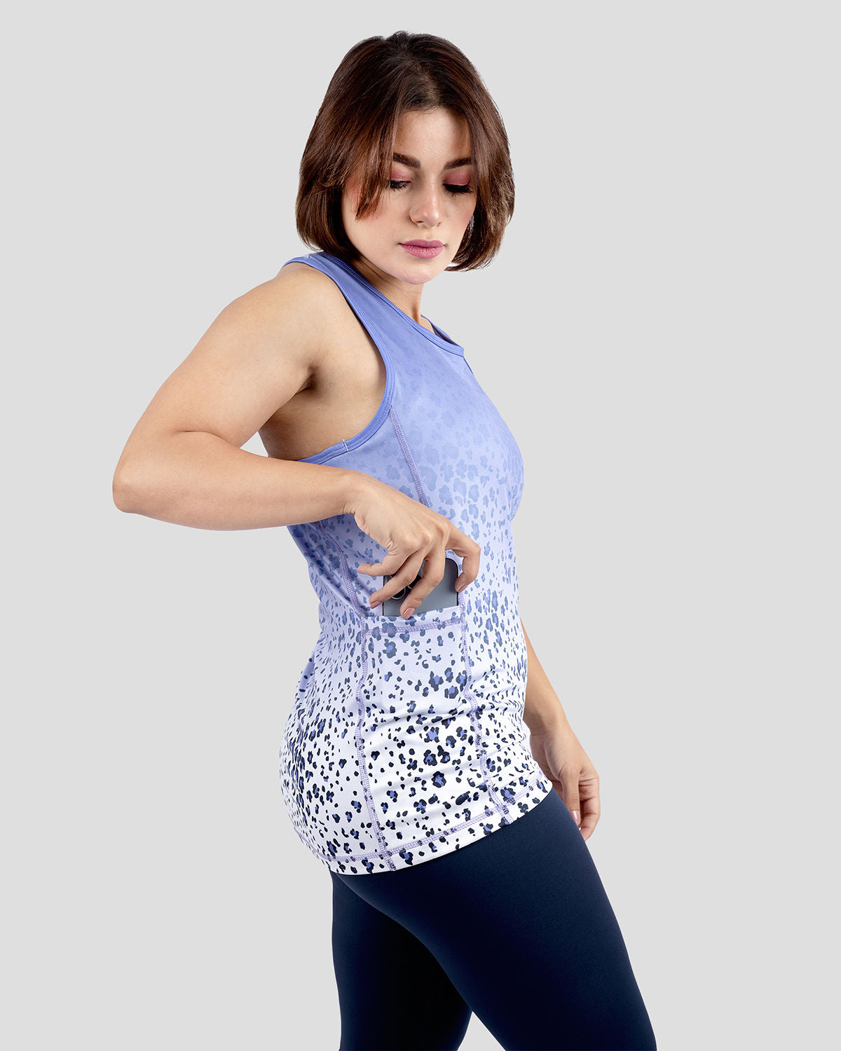 Colored Tank Purple Top-Atum -7038410