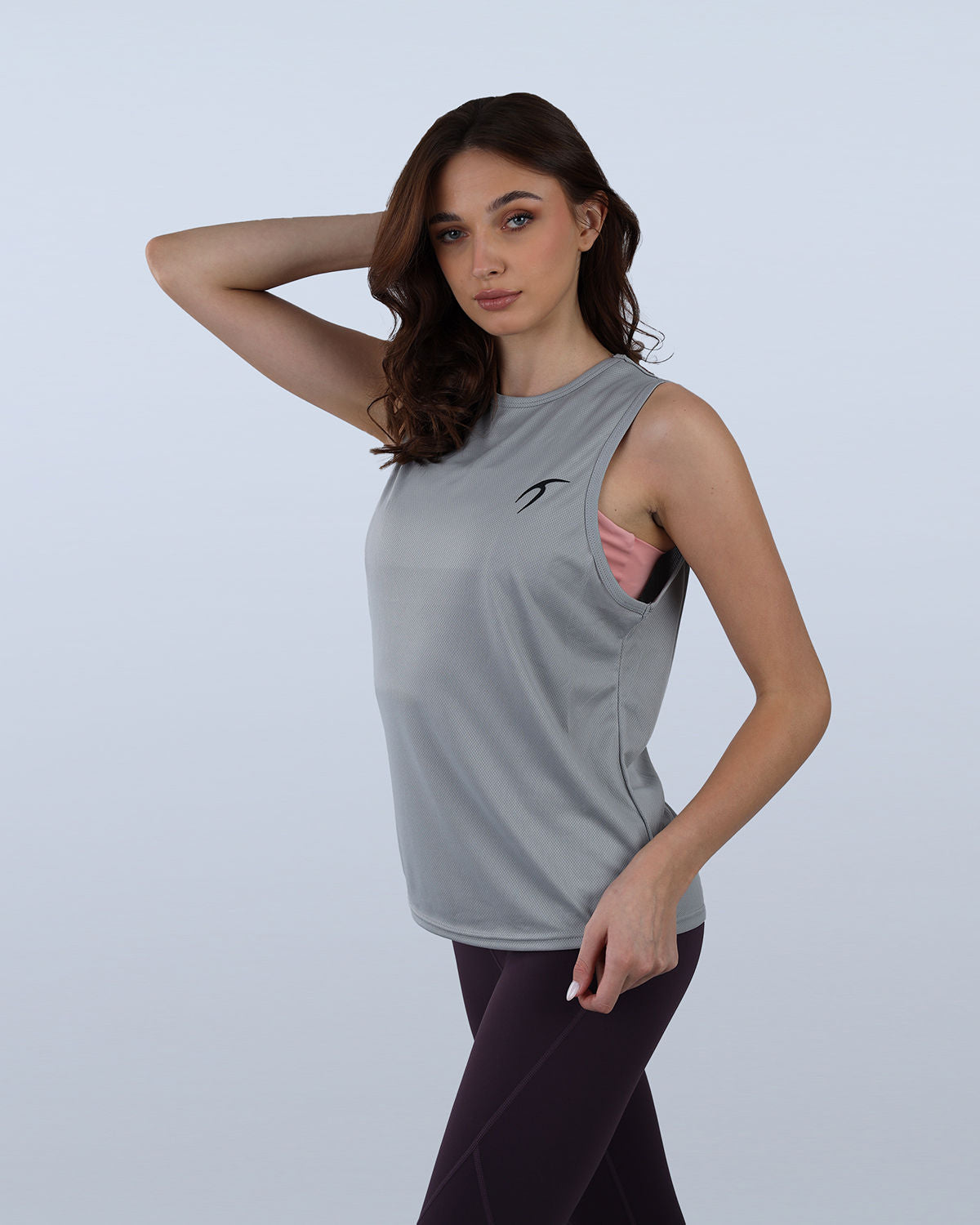 Modal Yoga Gray Tank Top-Atum -83244347