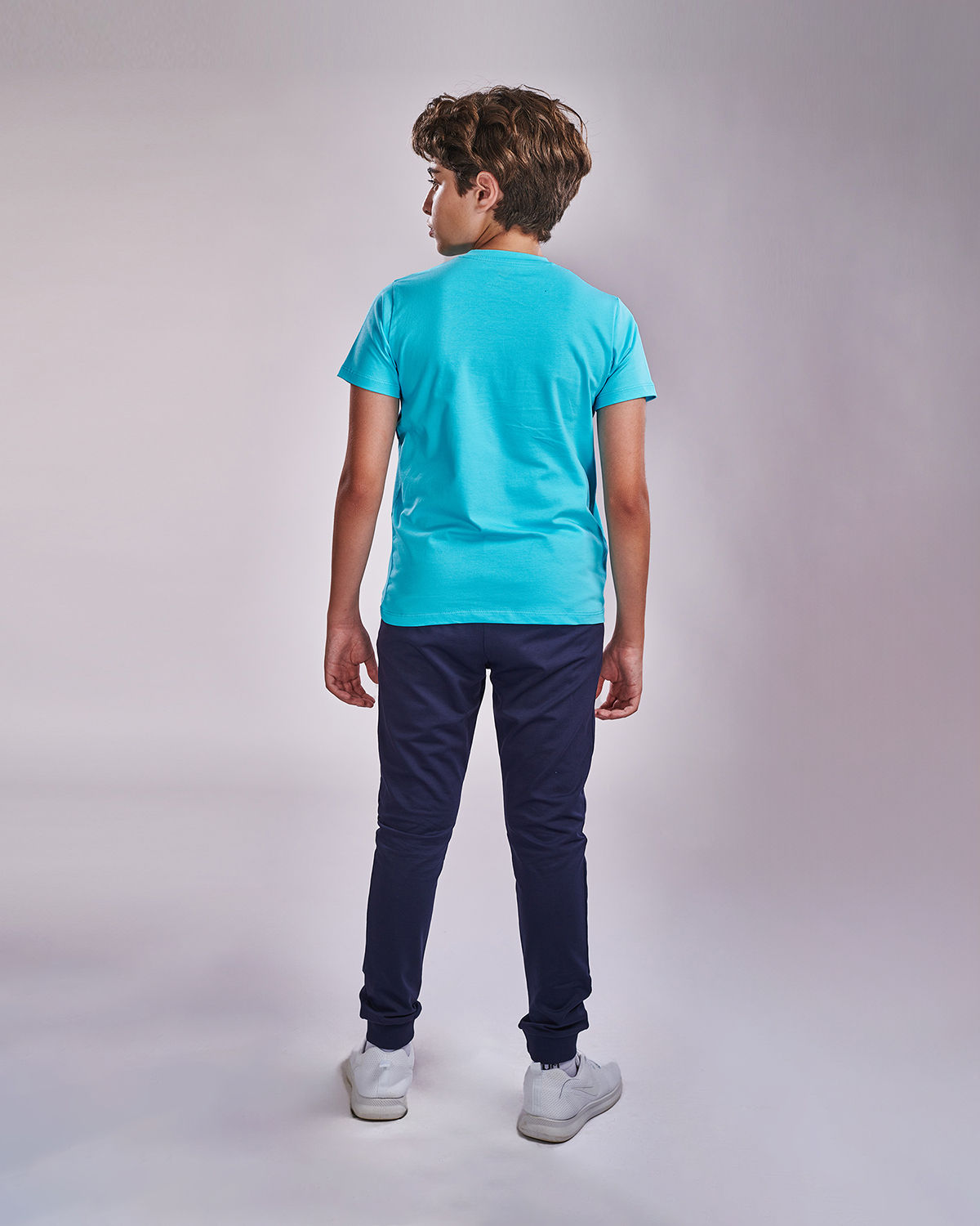 Boy's Sportive Navy Sweatpants-Atum -87907353