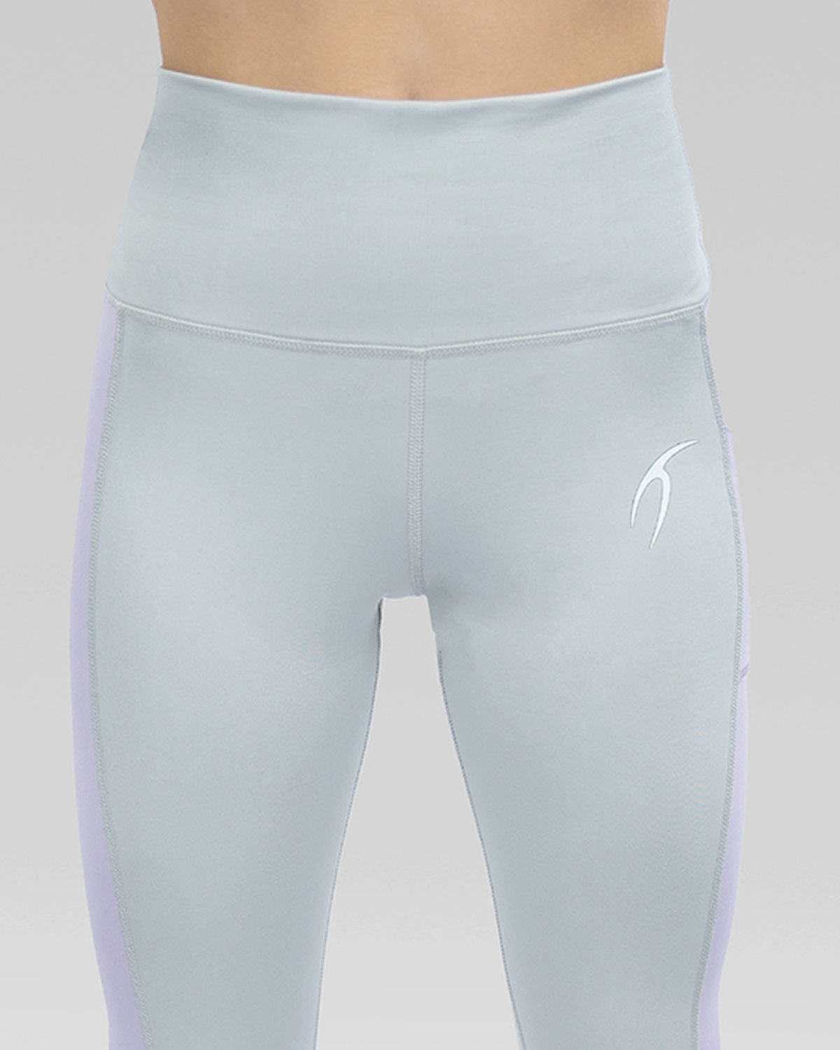 Flowery Plain Gray Leggings-Atum -40364992