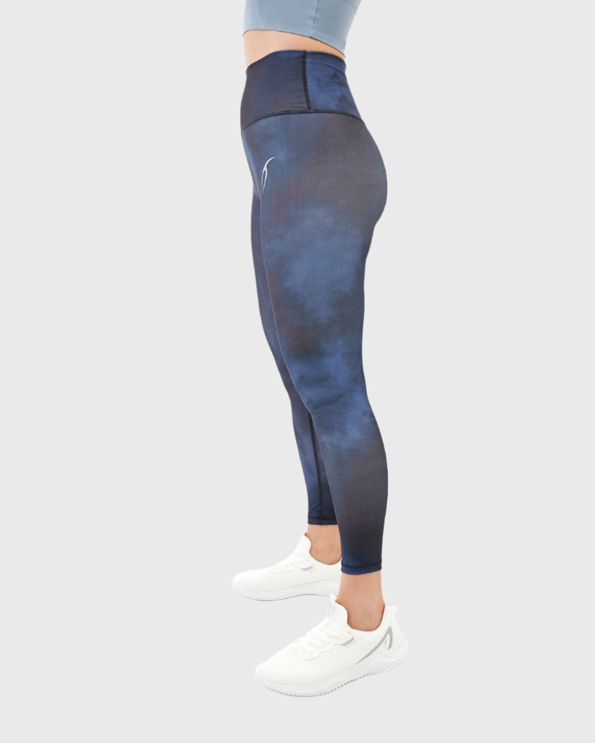 Yoga Printed Navy Leggings-Atum -94086518