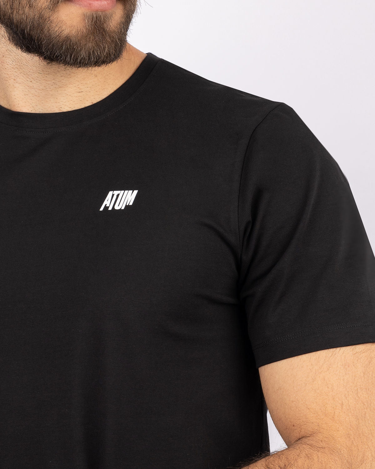 Basic Cotton Black T-Shirt-Atum -98946617