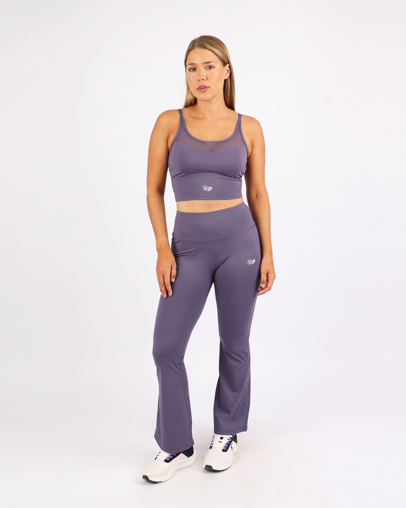Wide Leg Yoga Violet Leggings-Atum -5148079