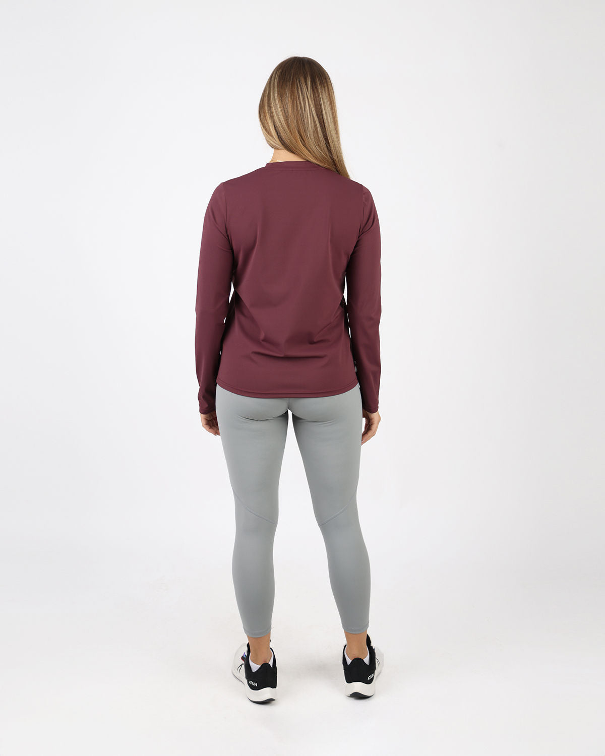 Training Long-Sleeve Burgundy T-Shirt-Atum -24028284