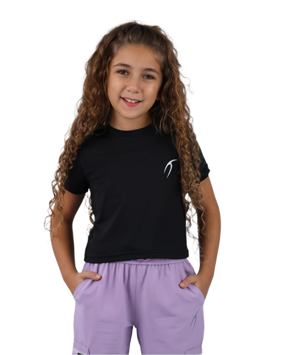 Alice Cropped Black T-Shirt-Atum -48866345