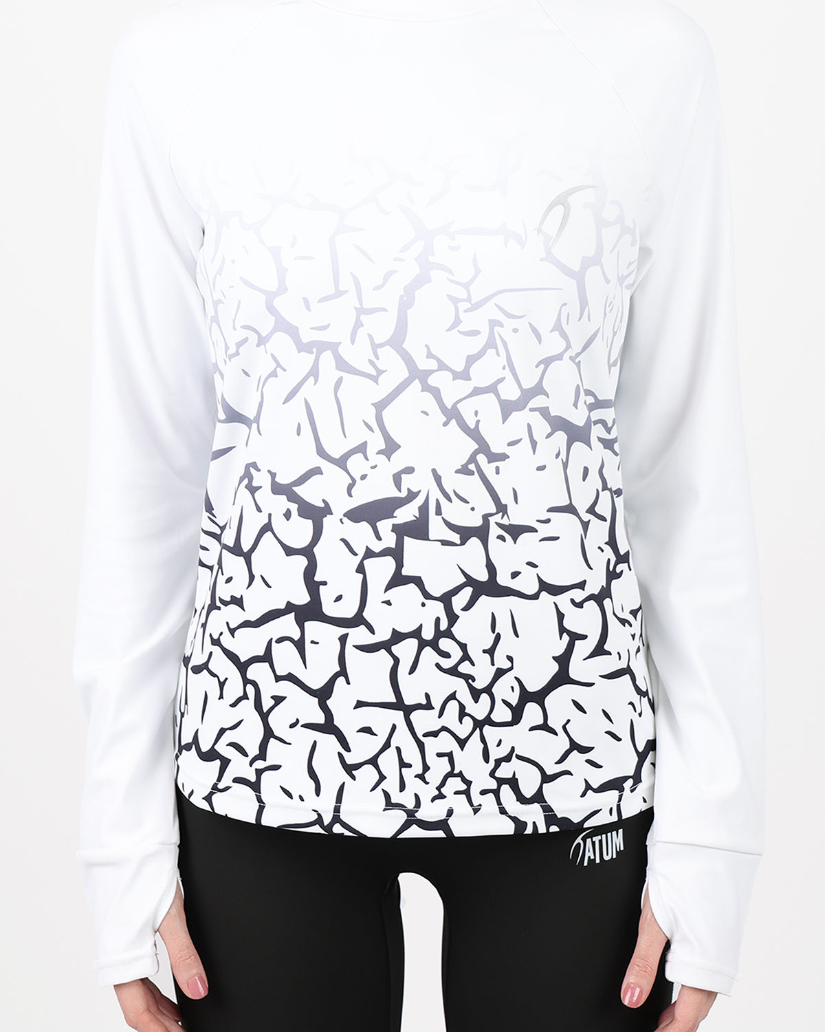 Graffiti Long-Sleeve White Shirt-Atum -5675147