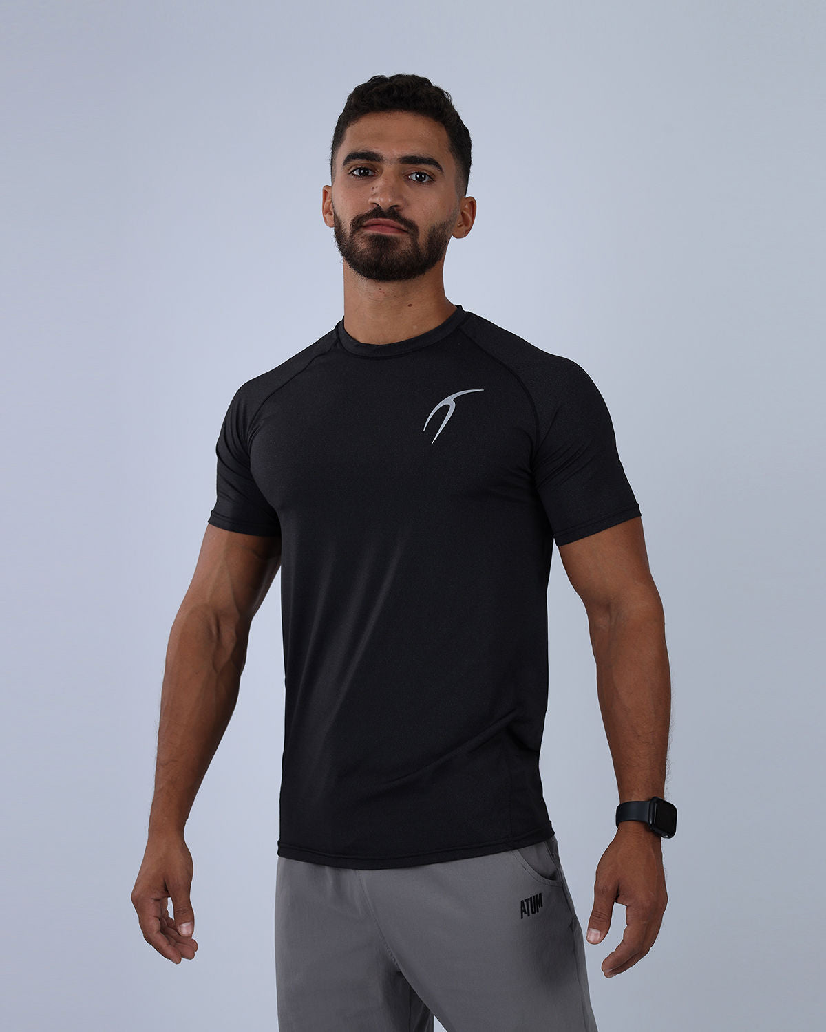 Dri-FIT Short-Sleeve Black Fitness Top-Atum -30666358
