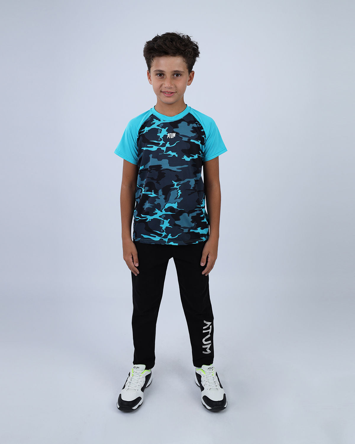 Army Training Sports Turquoise T-Shirt-Atum -16866805