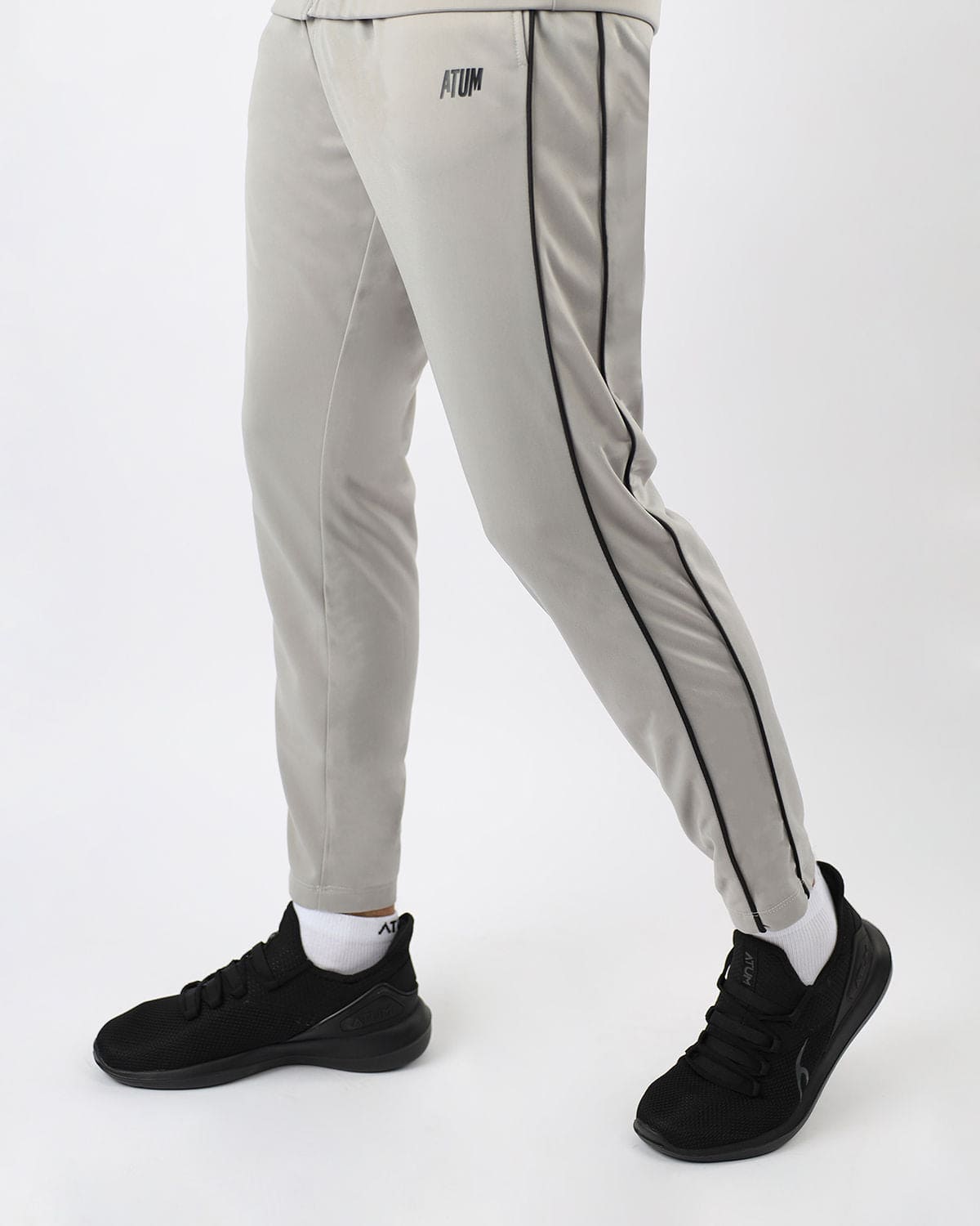 Men's Basic Light Gray Tracksuit-Atum -12138177
