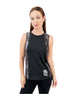 Marble Printed Black Tank Top
