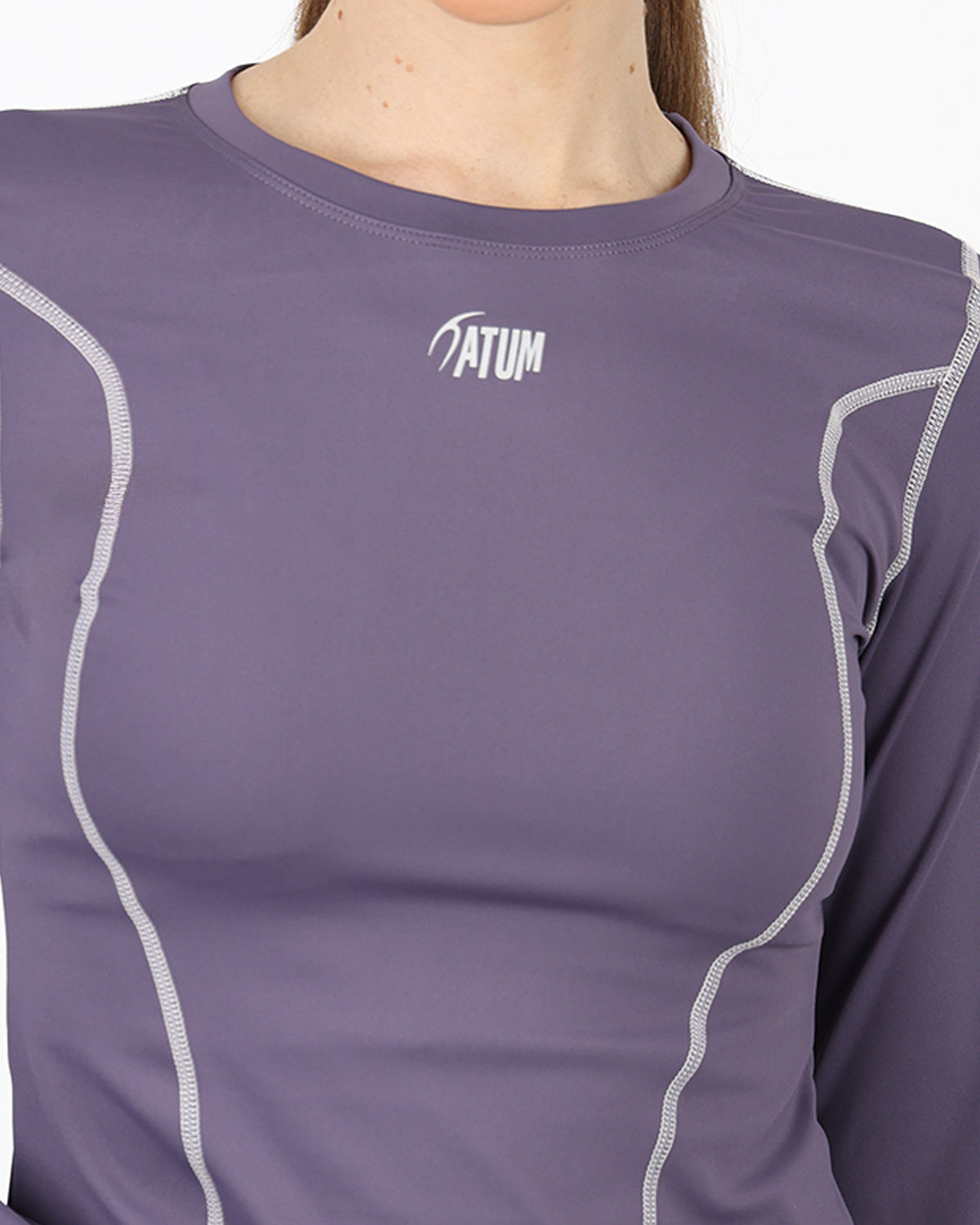 Streamline Long Slevess Women's Violet Top-Atum -50254386