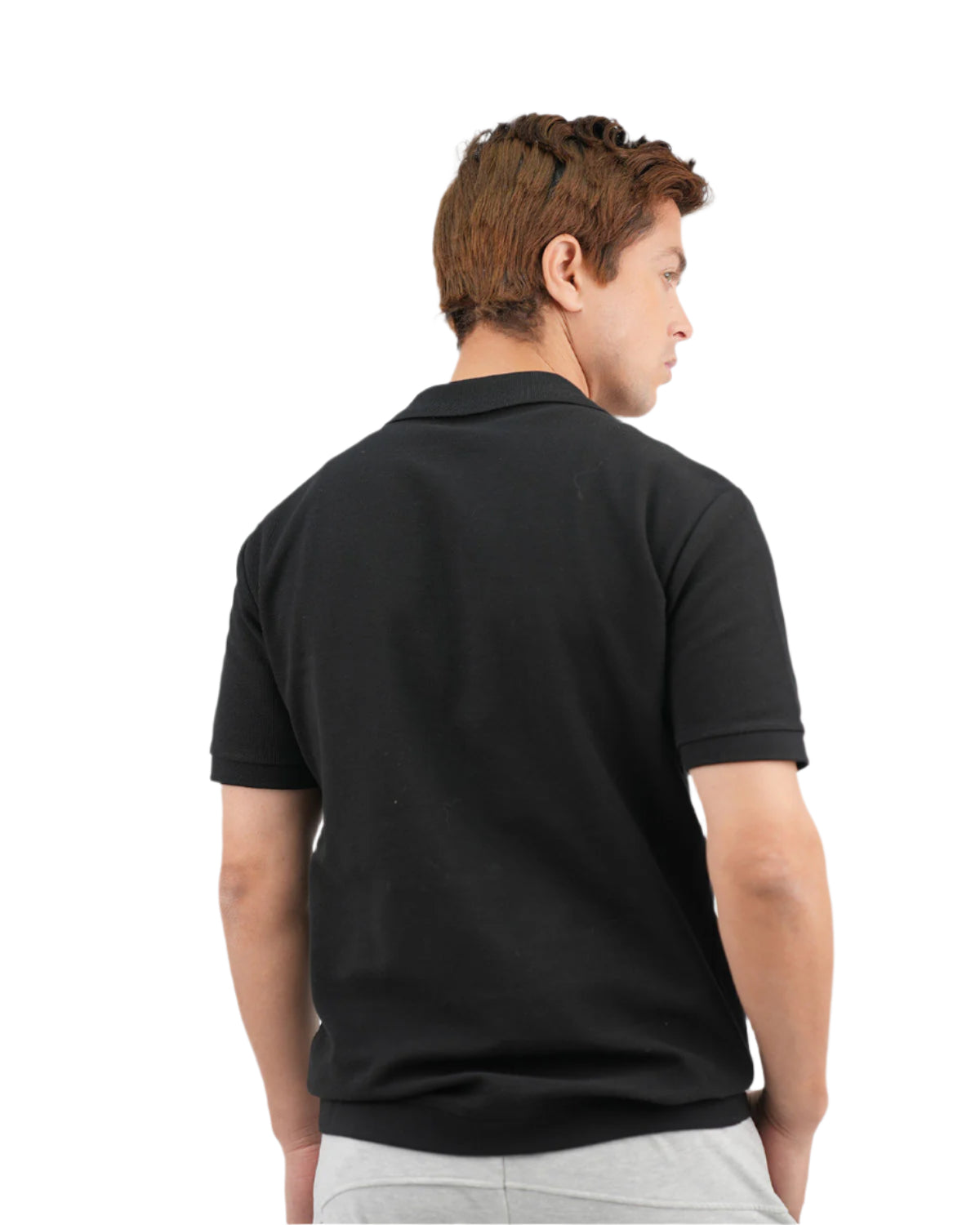 Regular Fit Black Polo Shirt-Atum -6261410