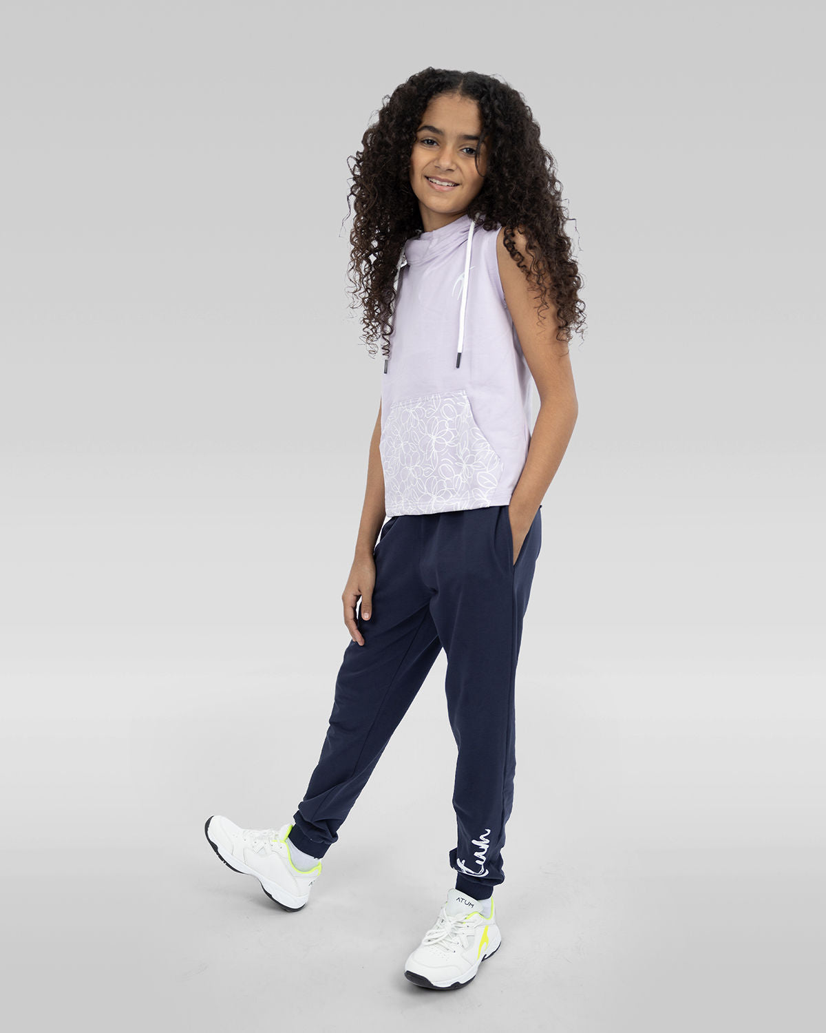 Smooth Girls Navy Sweatpants-Atum -4729222