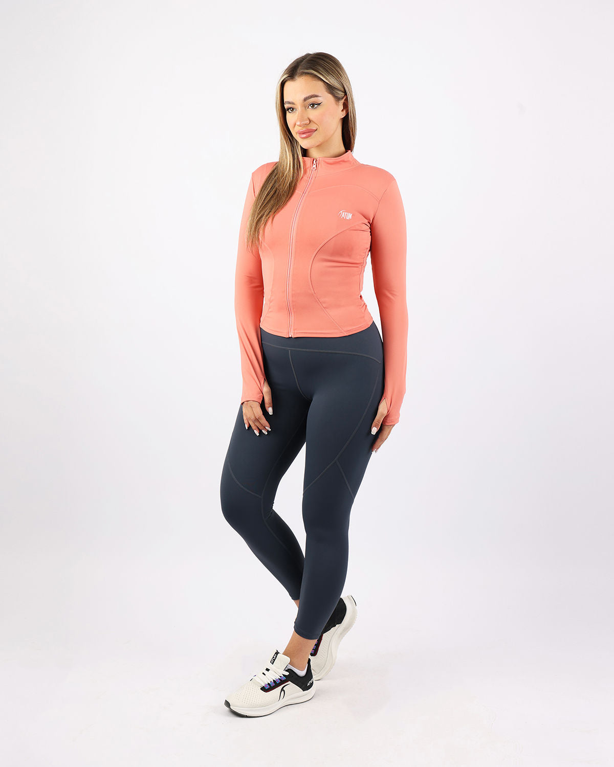 Verde Women's Zip Coral Jacket-Atum -72459578