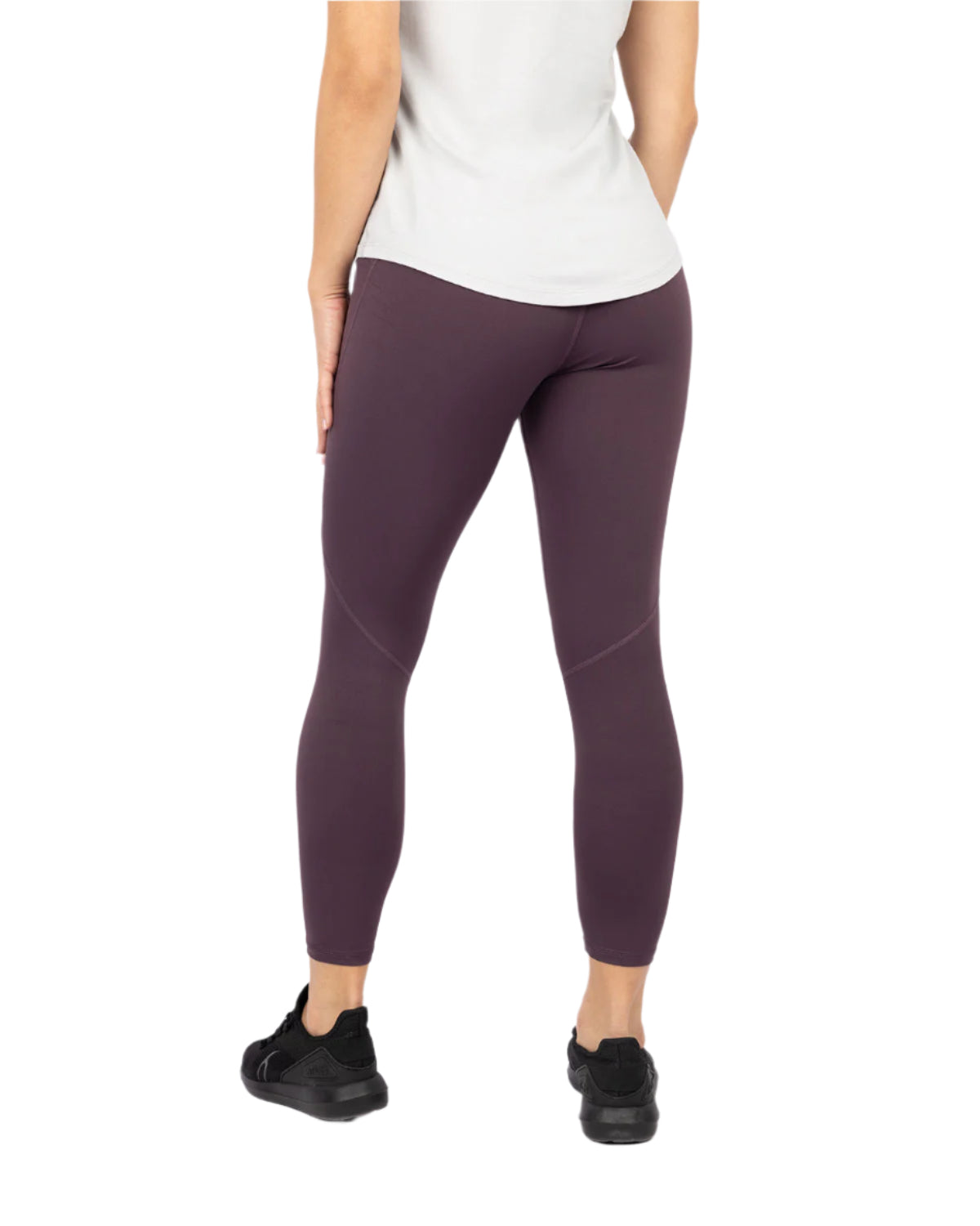 Premium High-Waisted-Dark Purple Leggings-Atum -593438