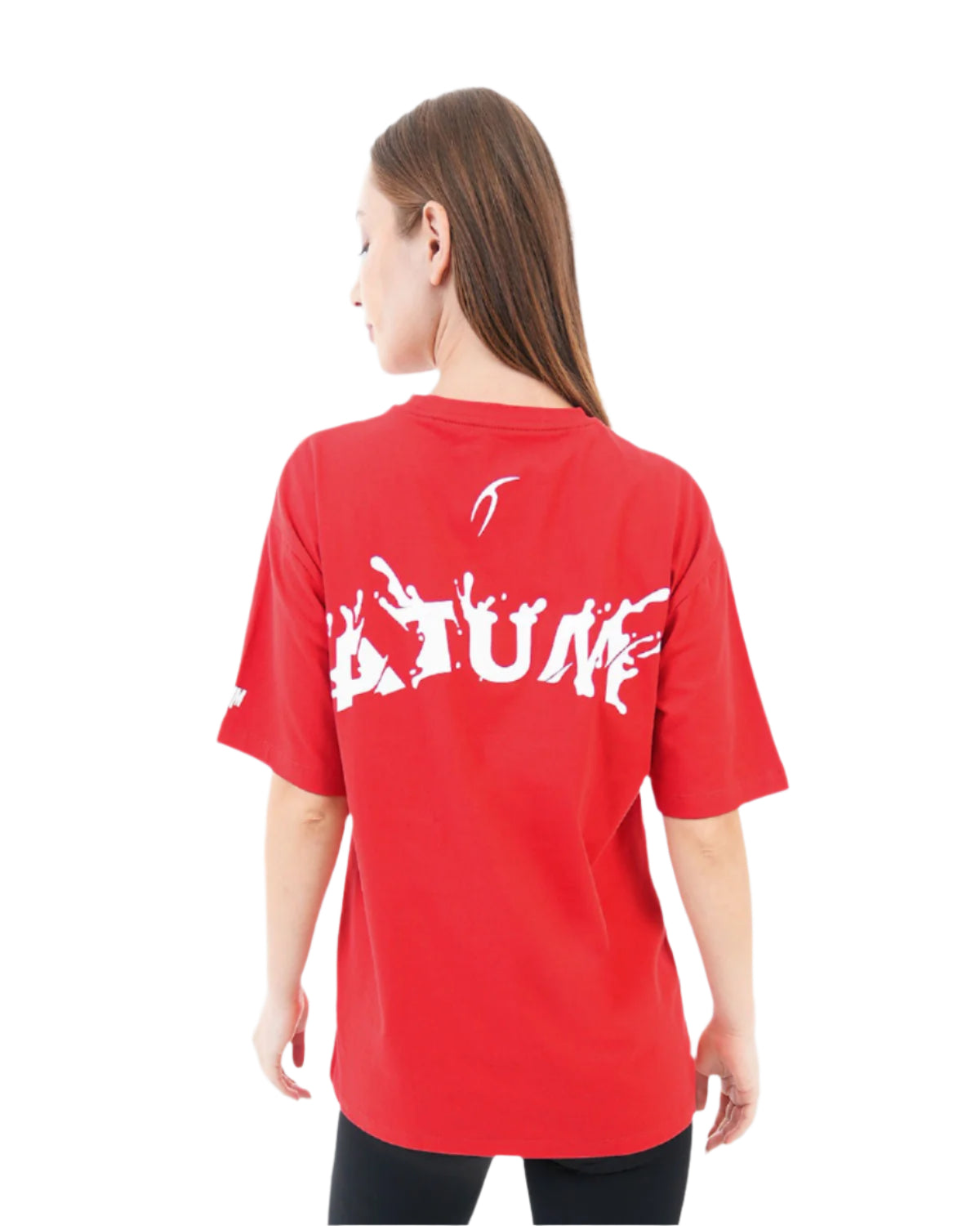Oversized Splash Red T-Shirt-Atum -77966146