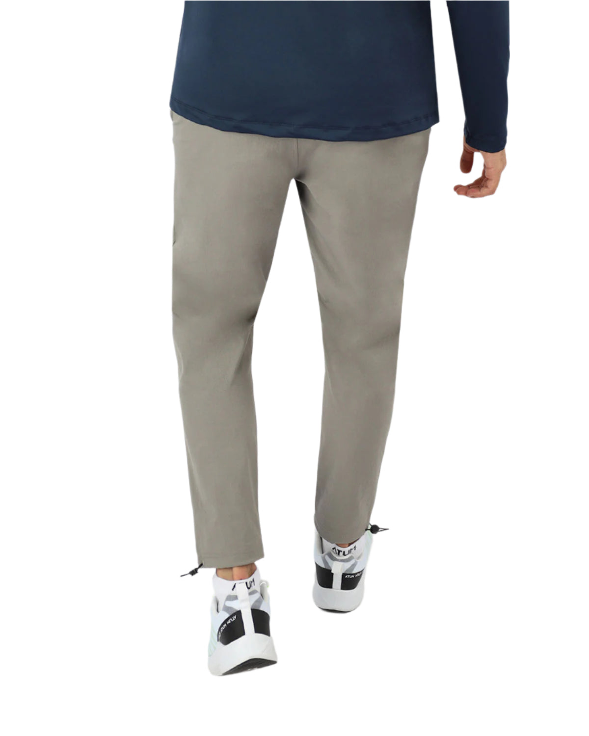 Slim Fit Gray Jogger Pants-Atum -41559797