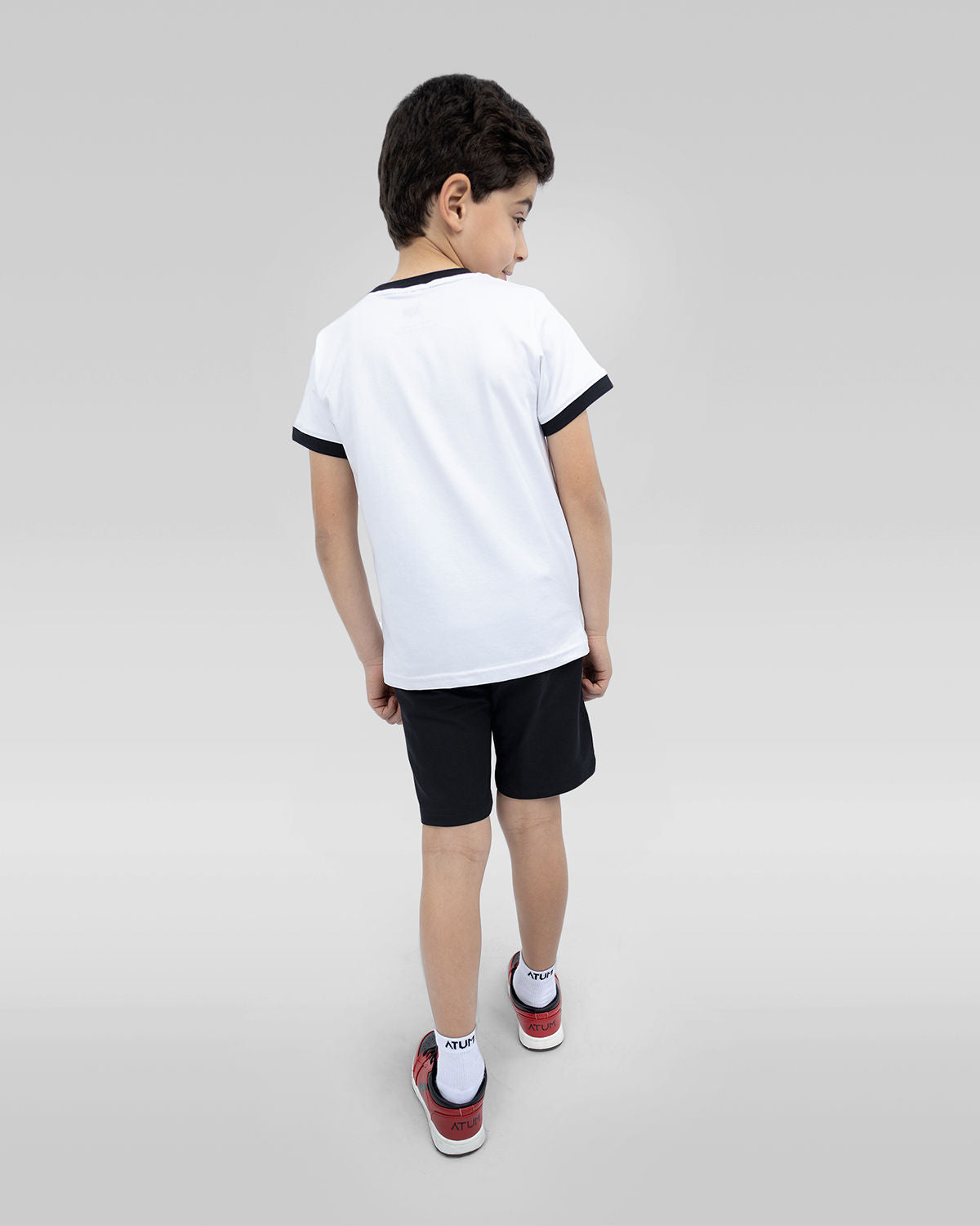 Be Fit Crew-Neck White T-Shirt-Atum -25777143