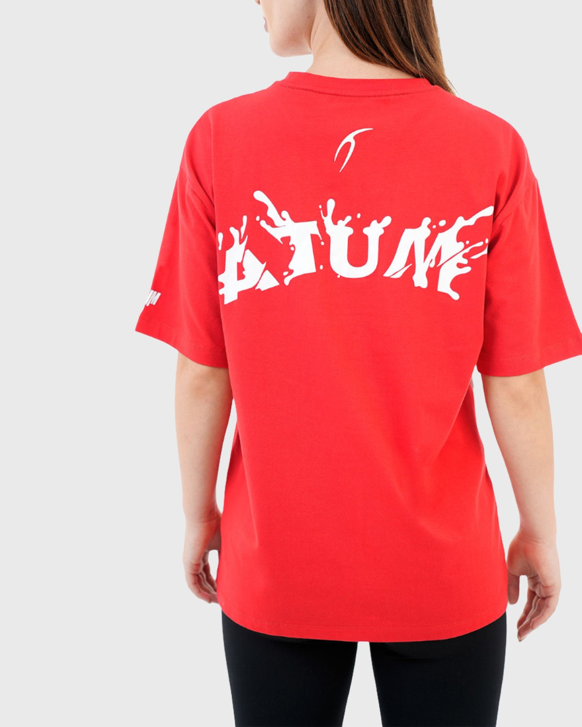 Oversized Splash Red T-Shirt-Atum -65914087