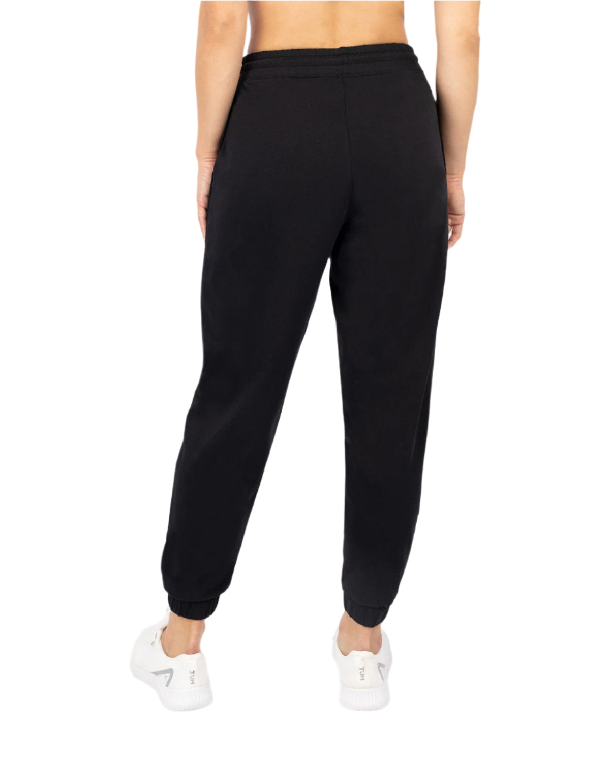 Women's Sport Black Sweatpants-Atum -97148080