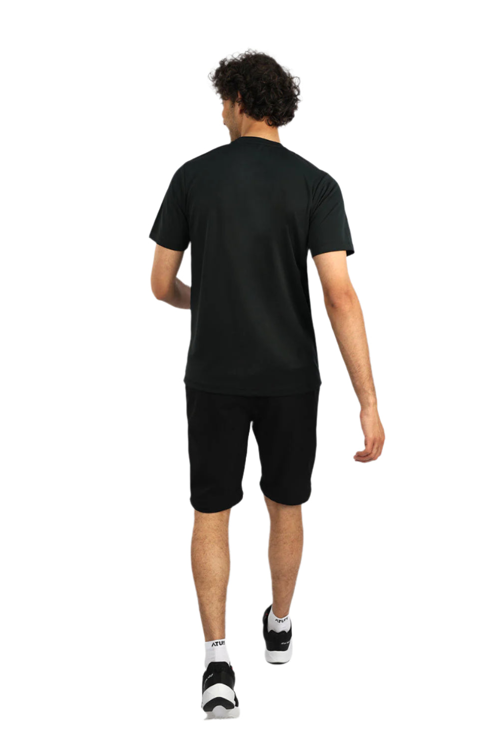 Men's Crew-Neck Black T-Shirt-Atum -94184072