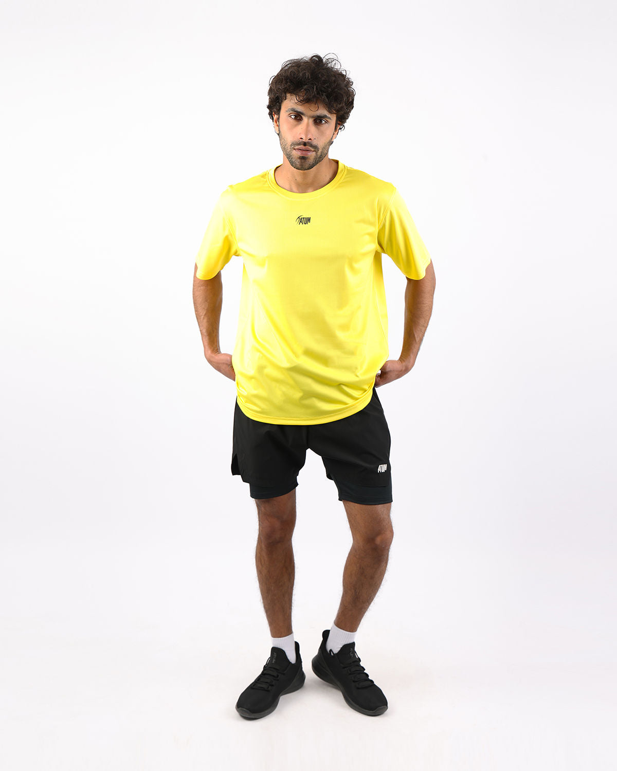 Prime Fit Men's Yellow T-Shirt-Atum -65114390