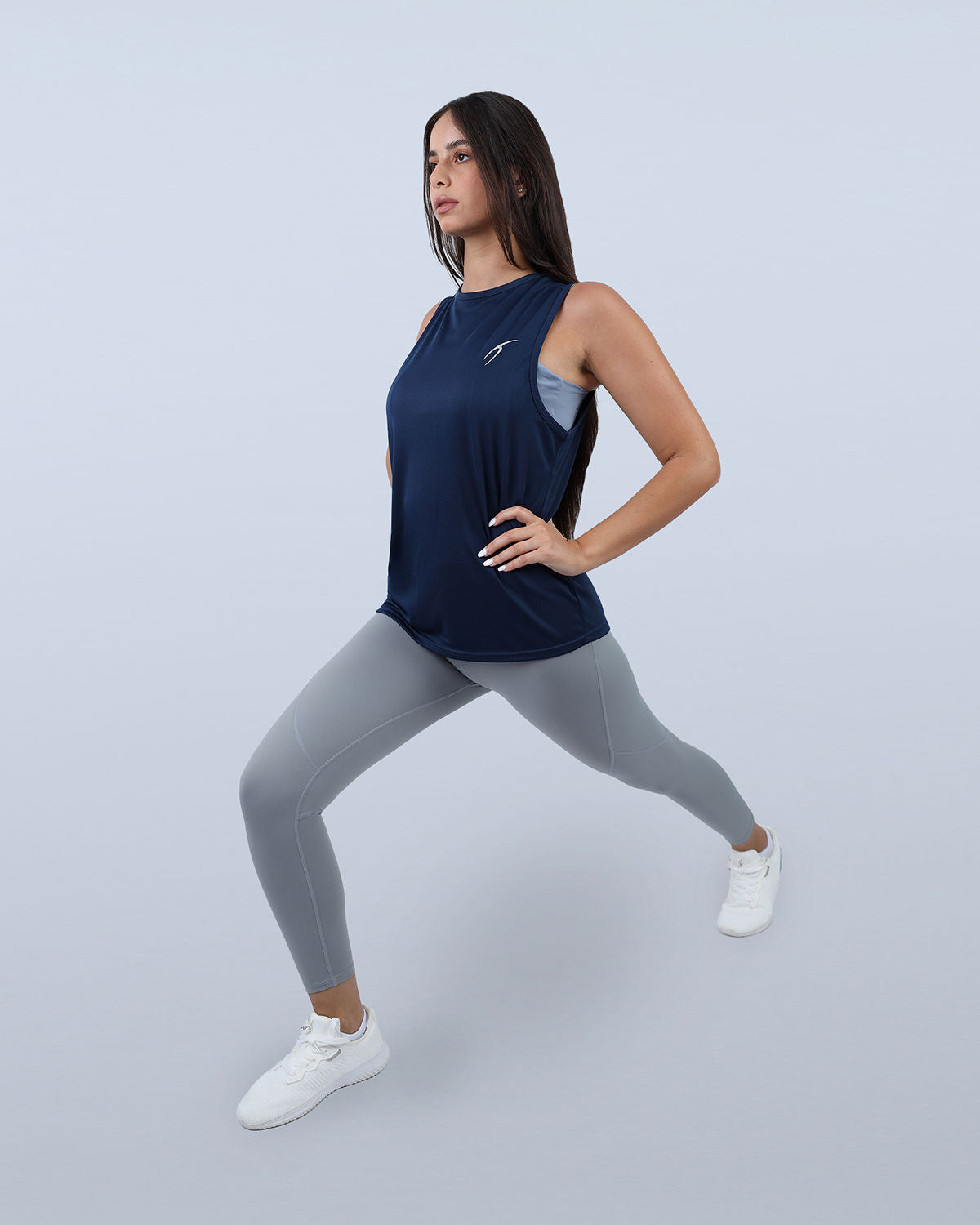 Modal Yoga Blue Tank Top-Atum -43740889