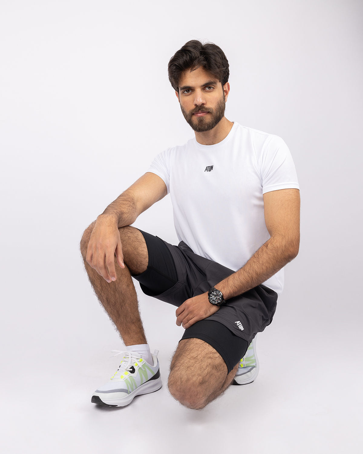 Hidden Pocket Gray Training Short-Atum -25198729