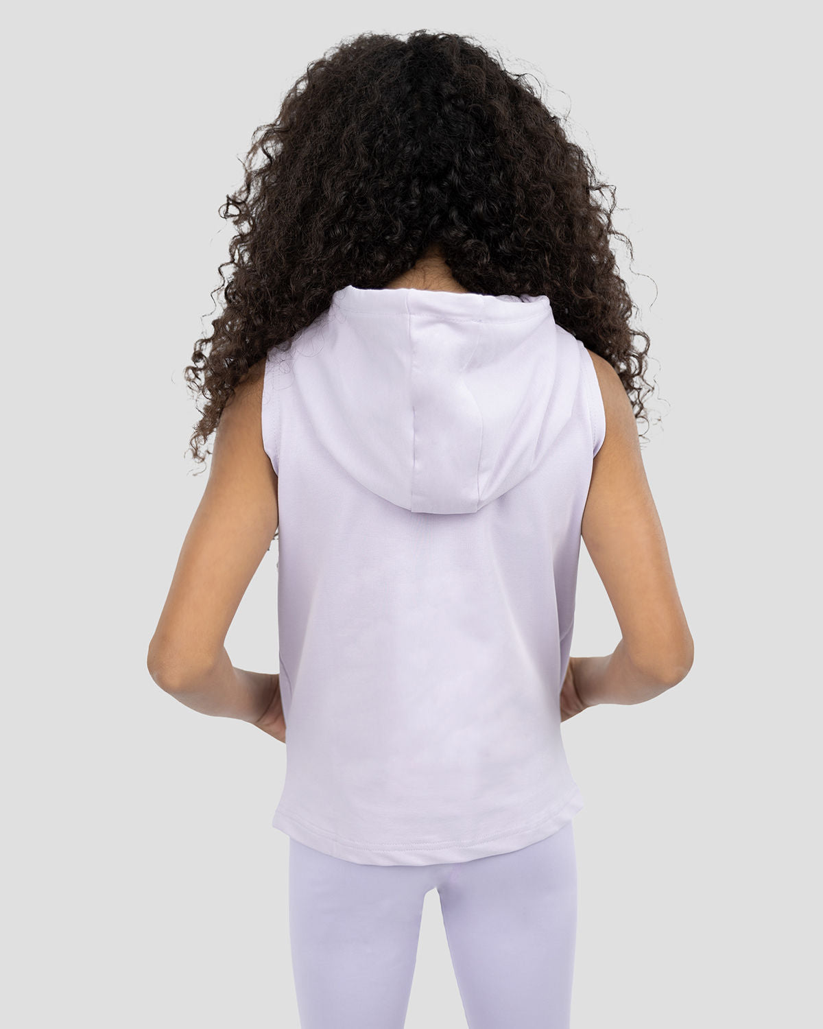 Simple and Smooth Girls Hooded Top