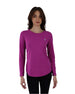 Basic Long Sleeve Dark Purple T-Shirt