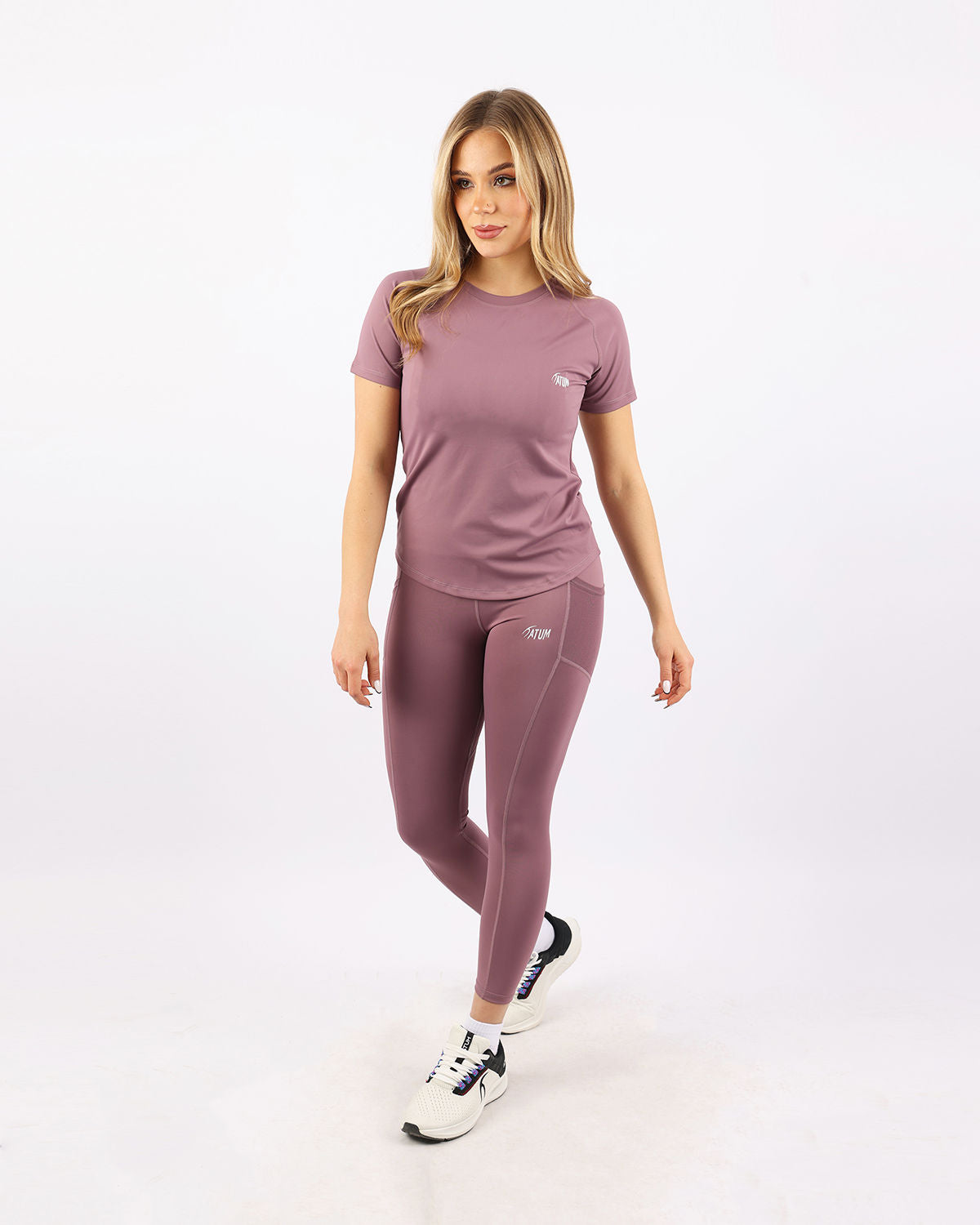 Pocket Flex Capri Violet Leggings-Atum -86418782
