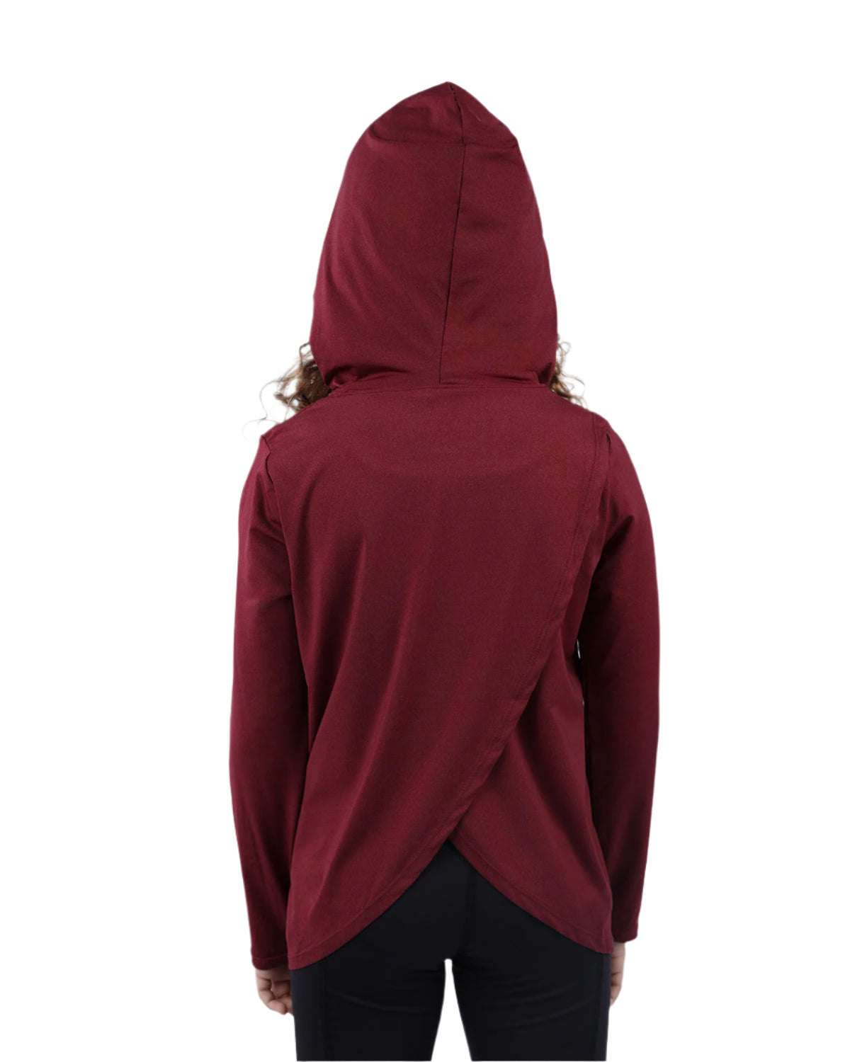 Vivid Long-Sleeve Burgundy Hoodie-Atum -81007650