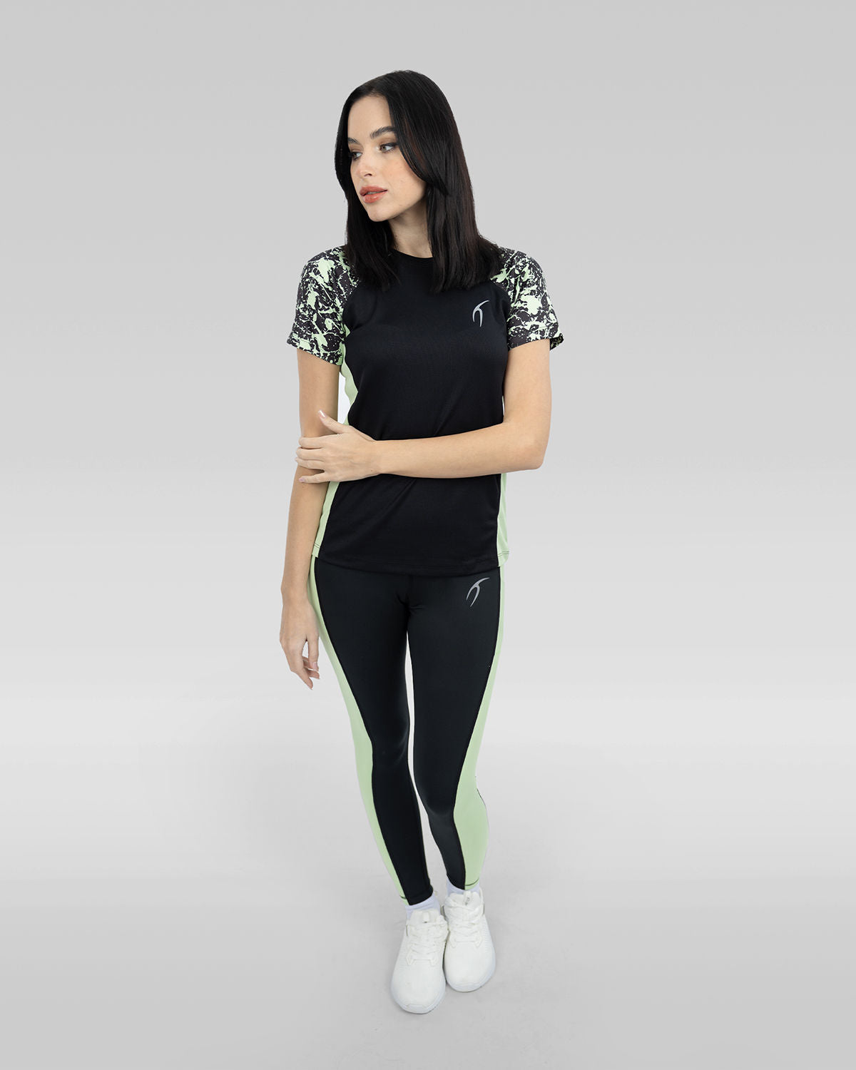 Women's Short Sleeves Black T-Shirt