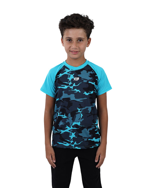 Army Training Sports Turquoise T-Shirt-Atum -43105658