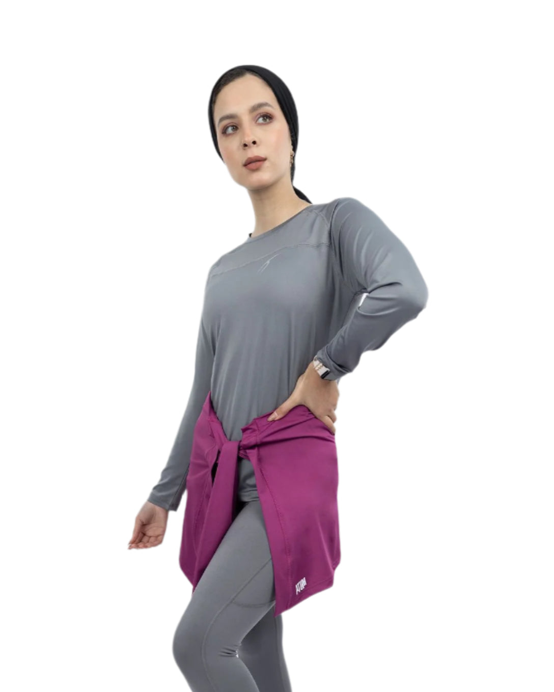 Purple Hip Tie Cover-UP-Atum -48624756