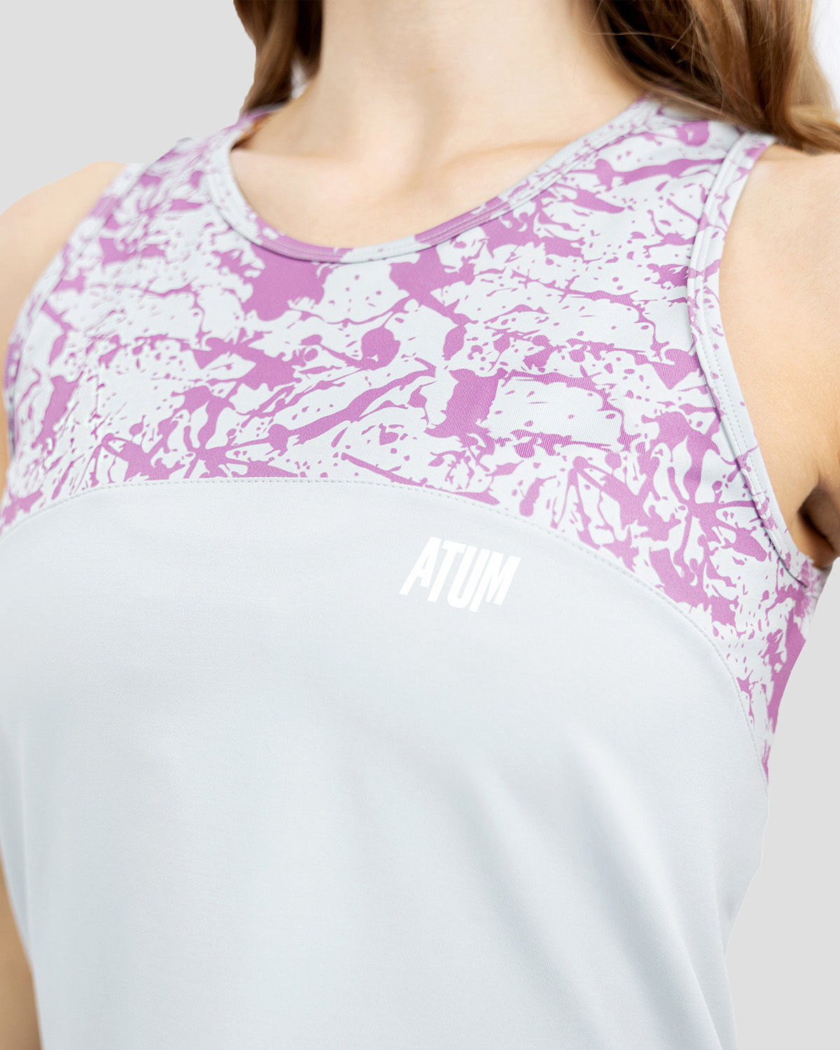 Printed Gray Tank Top
