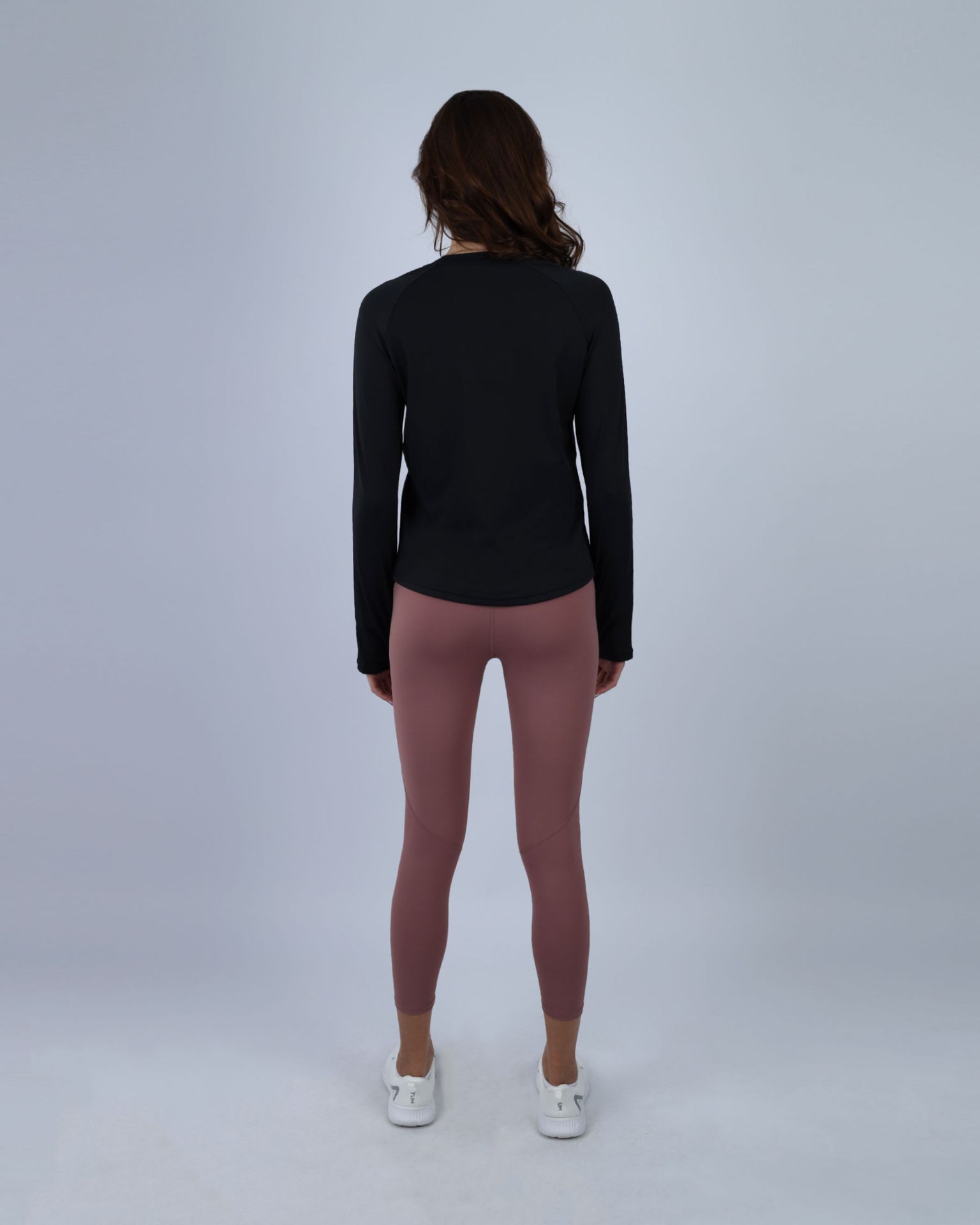Slim Long Sleeve Black Printed Top-Atum -88125976