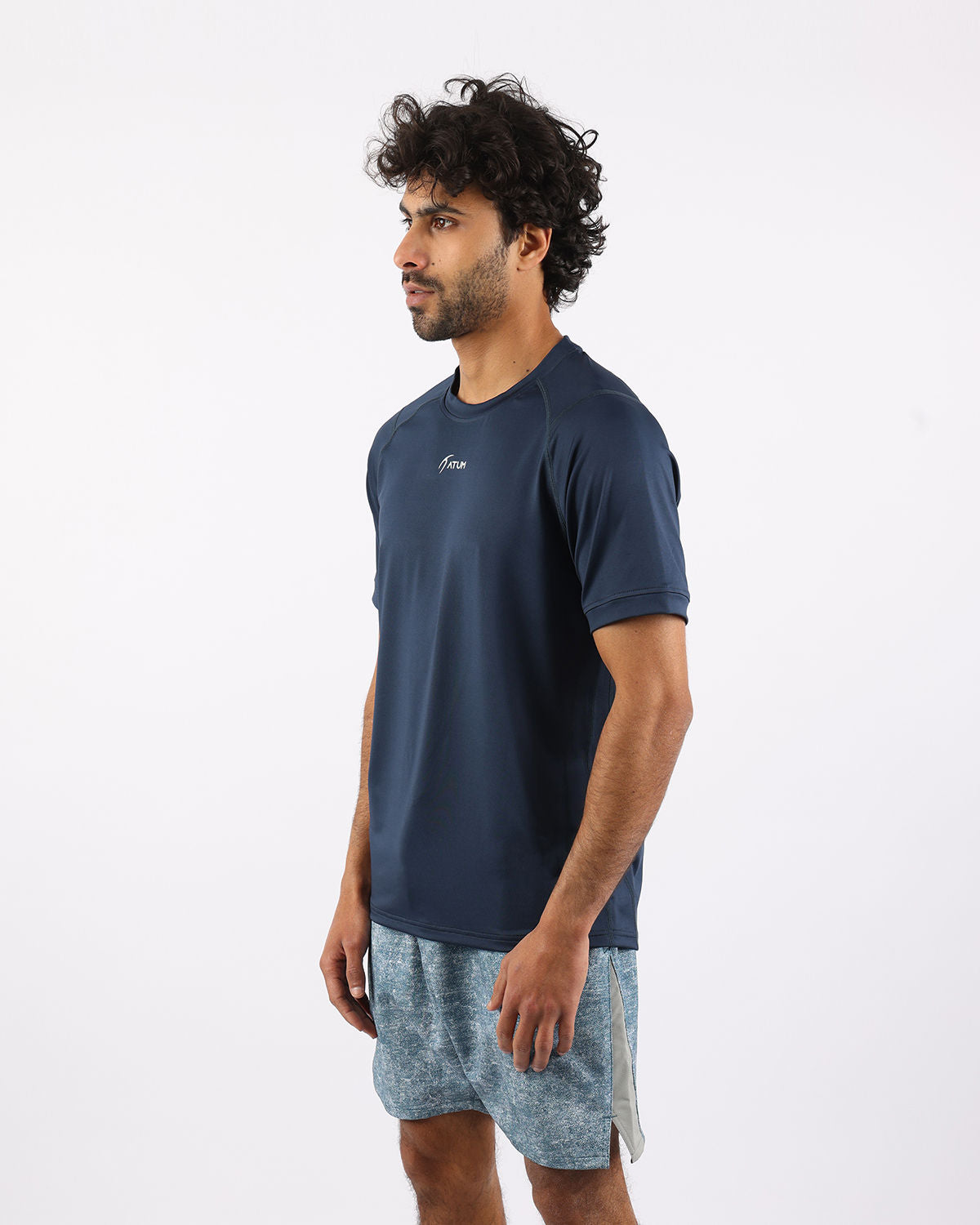 Energy Flow Men's Navy T-Shirt-Atum -949778