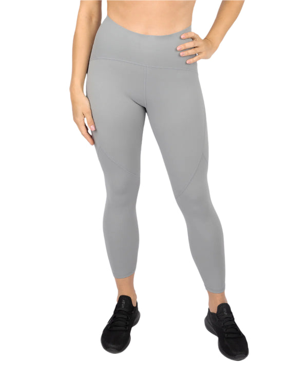 Premium High-Waisted Gray Leggings-Atum -58832694