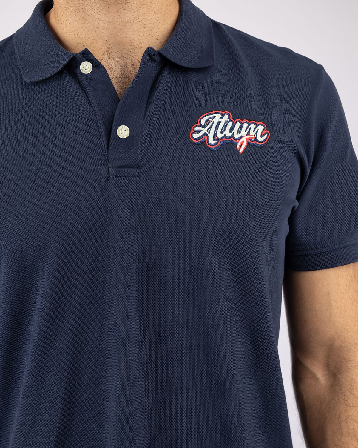Men's Navy Polo Shirt-Atum -10256675