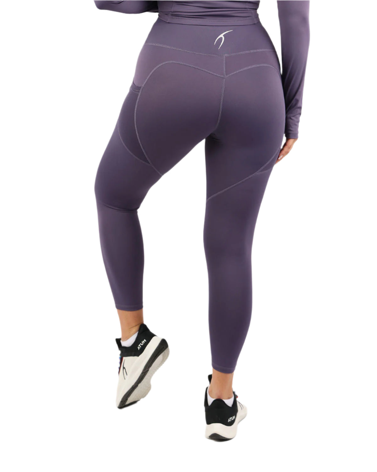 Pocket Flex Capri Purple Leggings-Atum -89280456